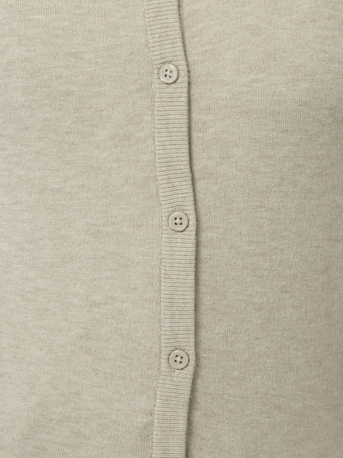 Image 5 of 6 of Long Tall Sally Tall Crew Neck Cardigan - Natural