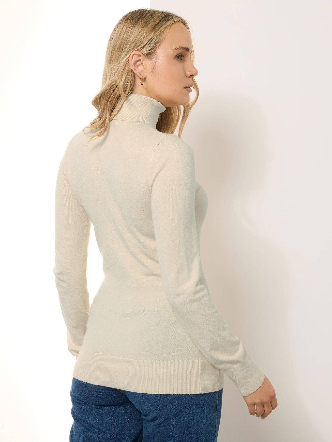 Image 2 of 5 of Long Tall Sally Tall Roll Neck Jumper - Ivory