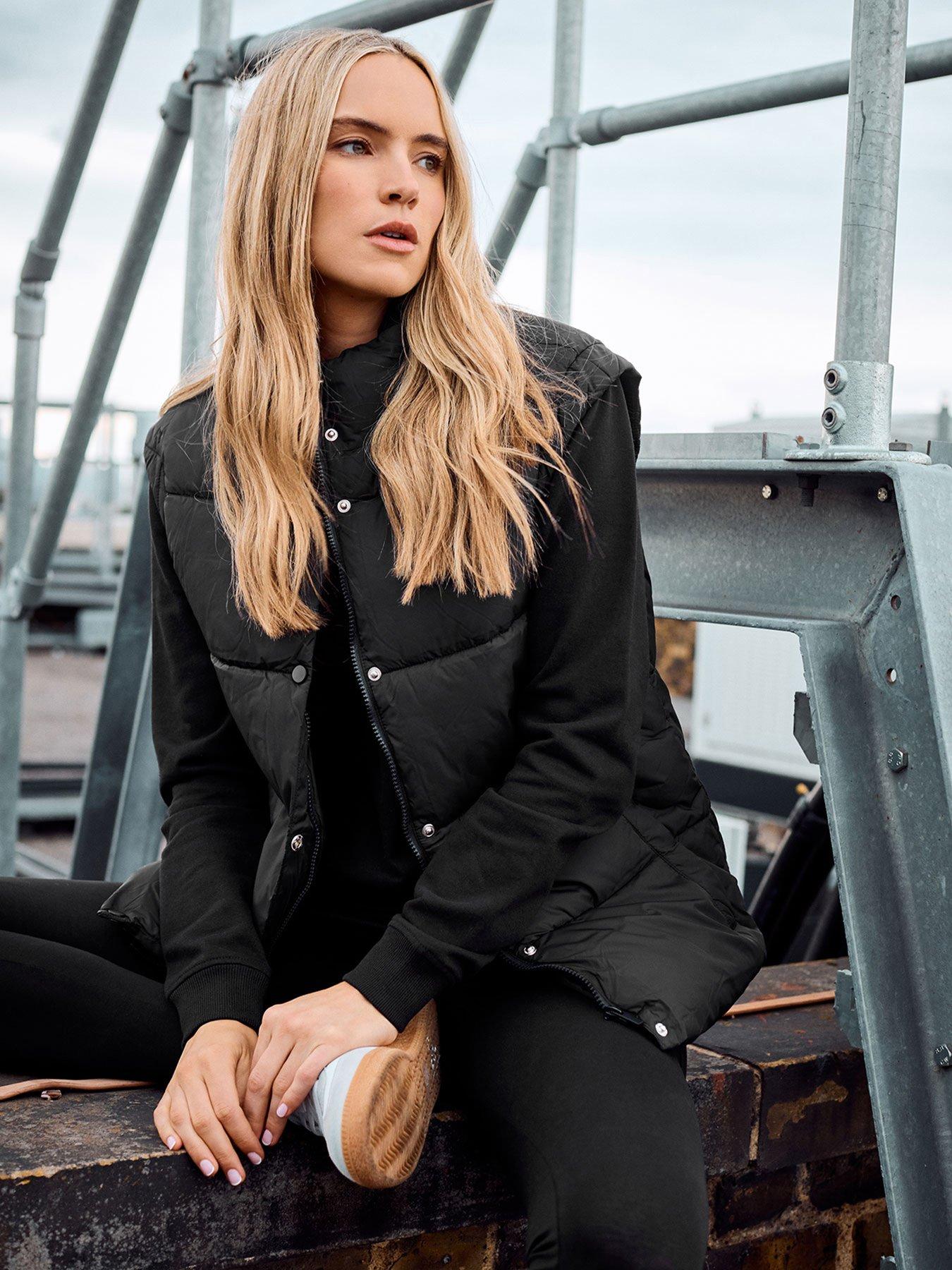 Long Tall Sally Padded Gilet Black Littlewoods