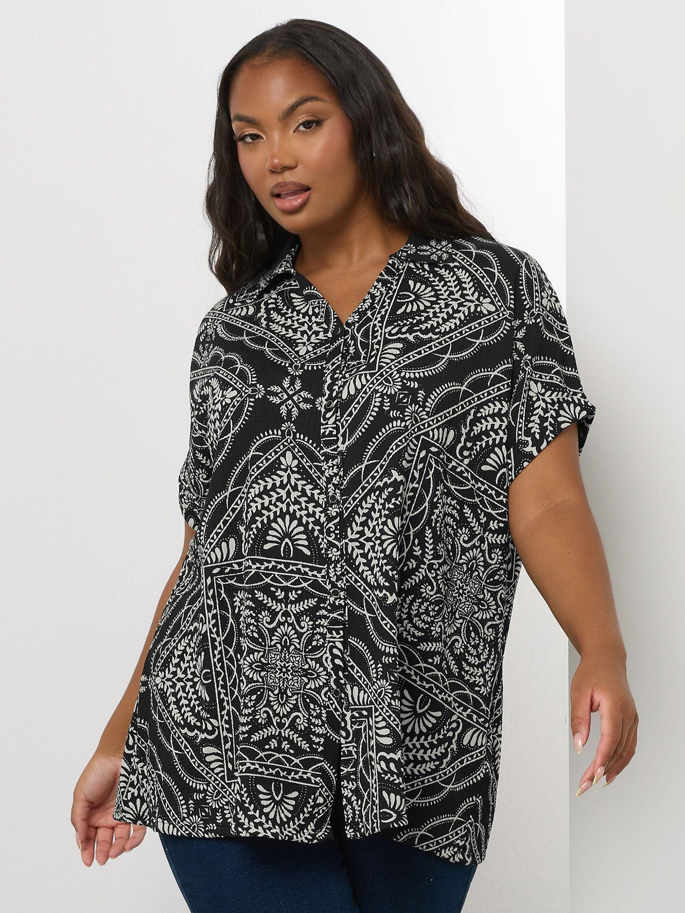 undefined Curve Grown On Boxy Shirt - Black