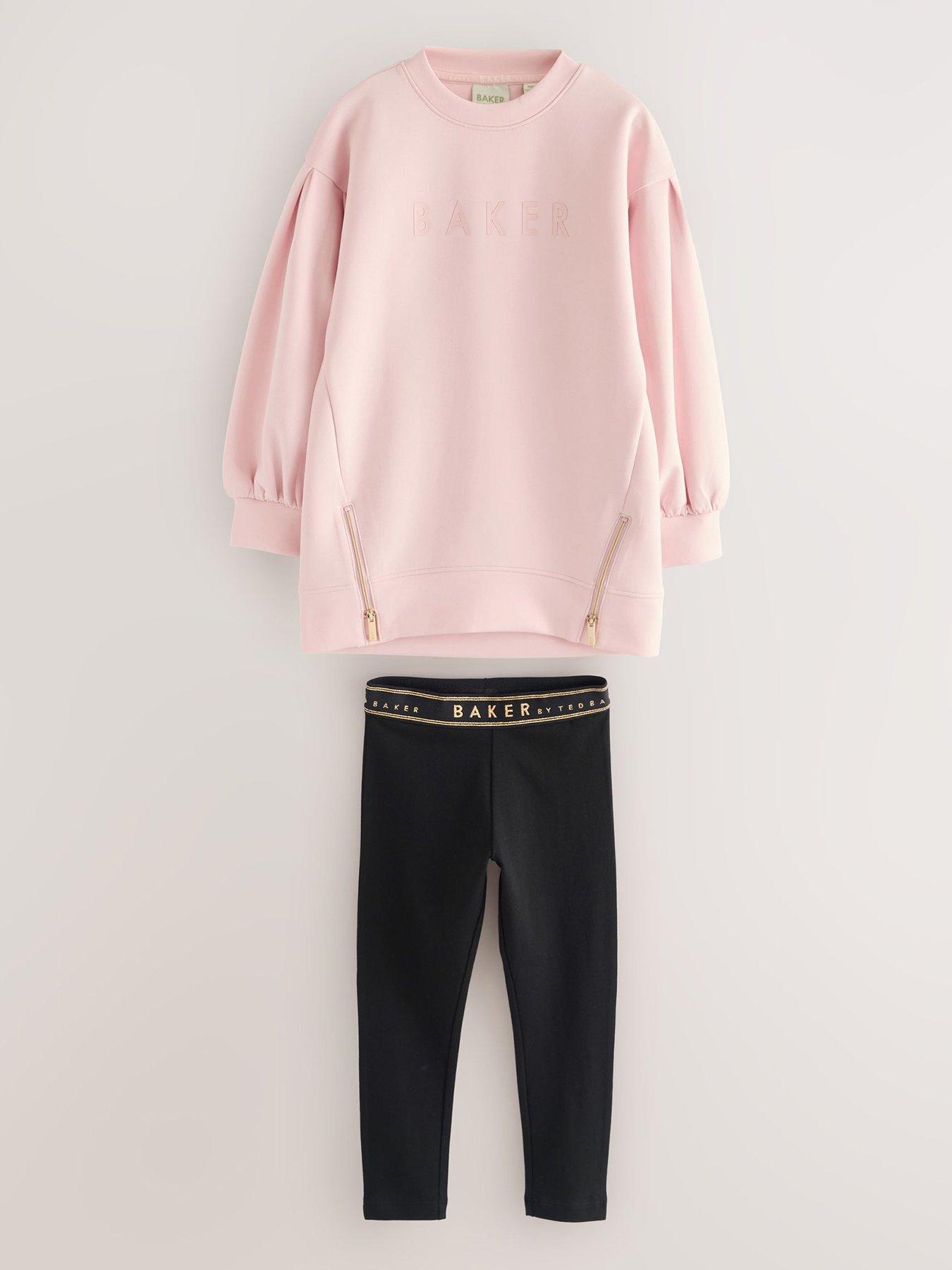  image of ted-baker-girls-2-piece-premium-longline-zip-top-and-legging-set-pinknbsp