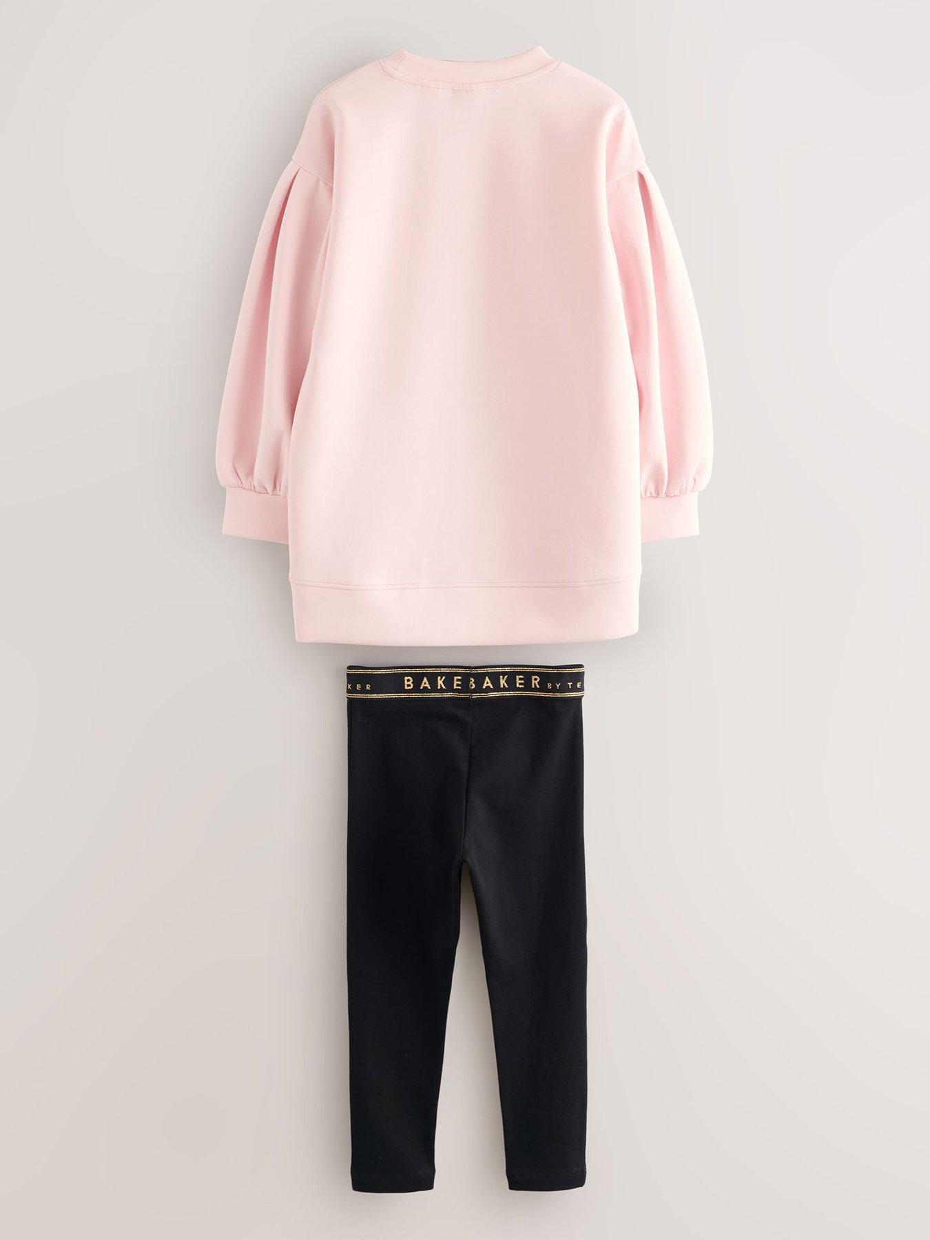  image of ted-baker-girls-2-piece-premium-longline-zip-top-and-legging-set-pinknbsp