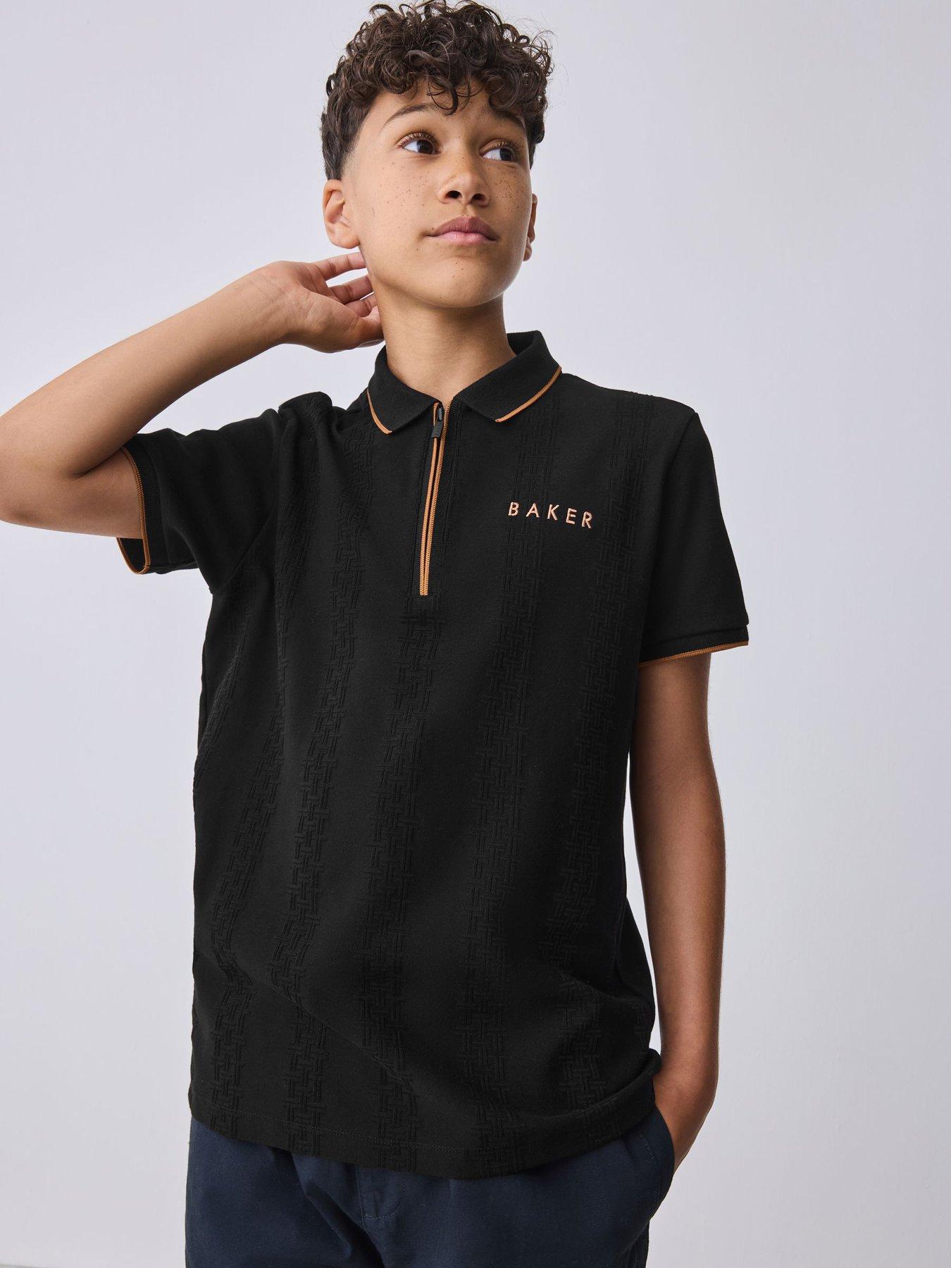 Ted Baker Younger Boys Polo Shirt - Black