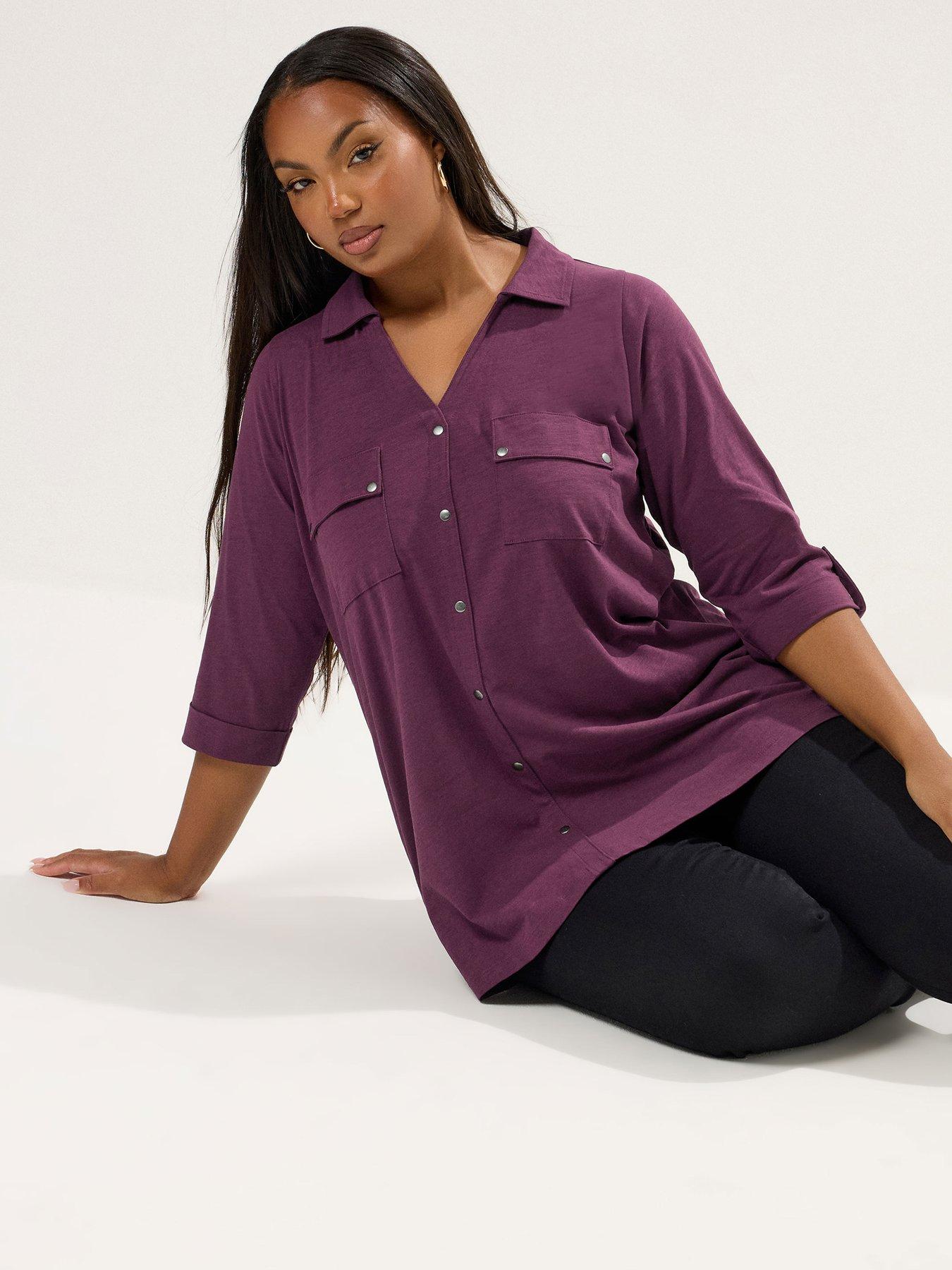 undefined Curve Placket Jersey Shirt