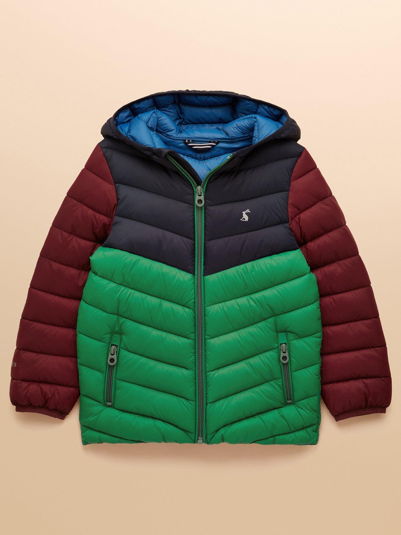 undefined Boys Cairn Colour Block Padded Coat - Multi