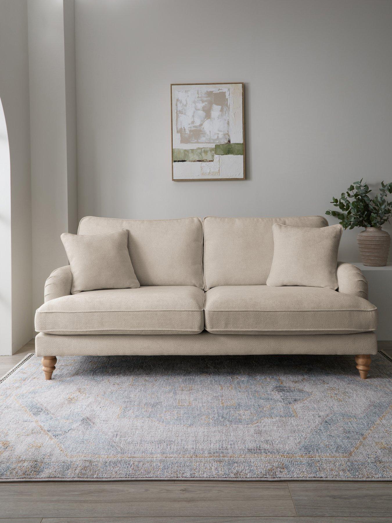 Image 1 of 7 of Michelle Keegan Home Hepburn 3 Seater Fabric Sofa