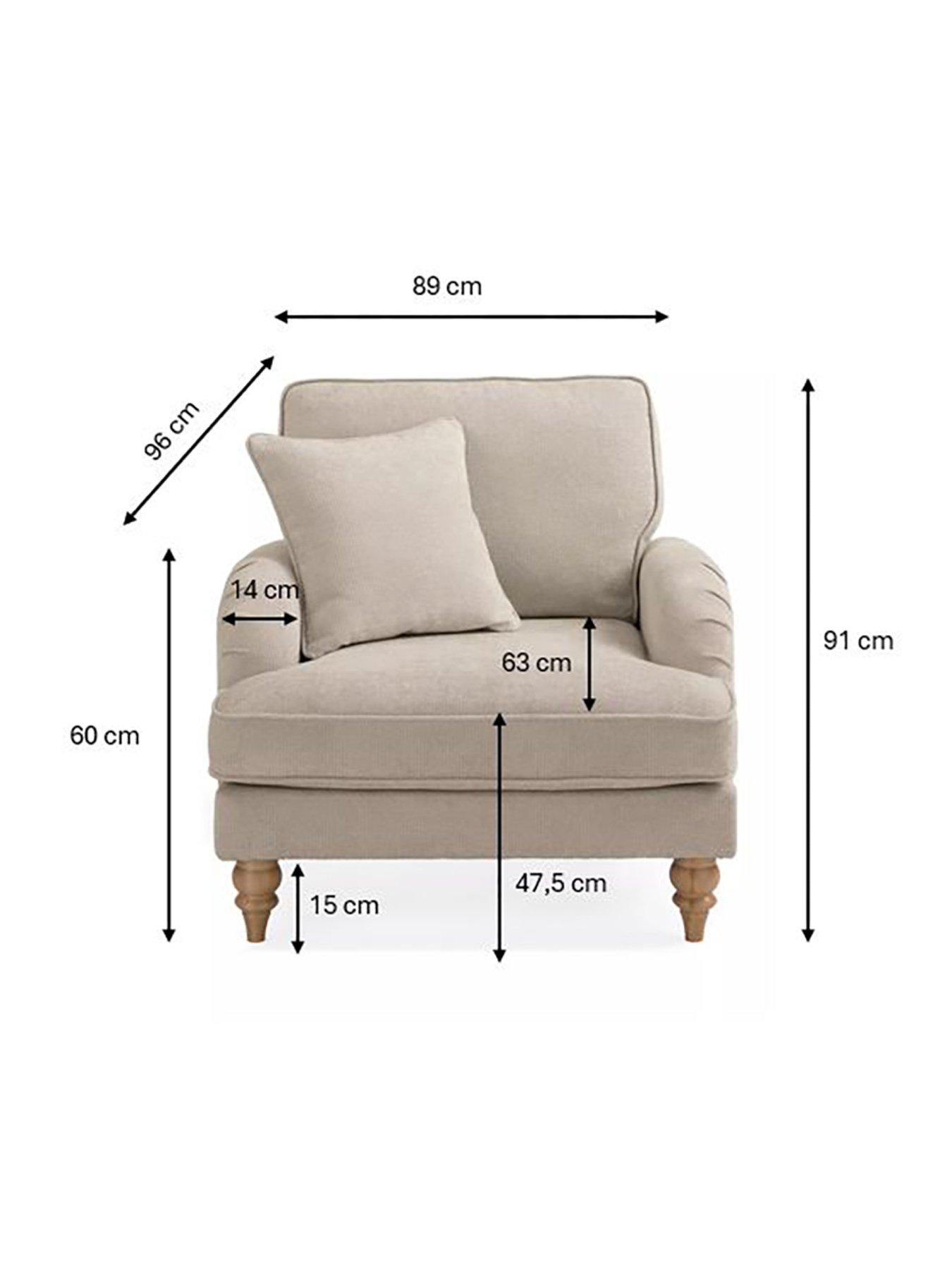 Image 7 of 7 of Michelle Keegan Home Hepburn Fabric Armchair