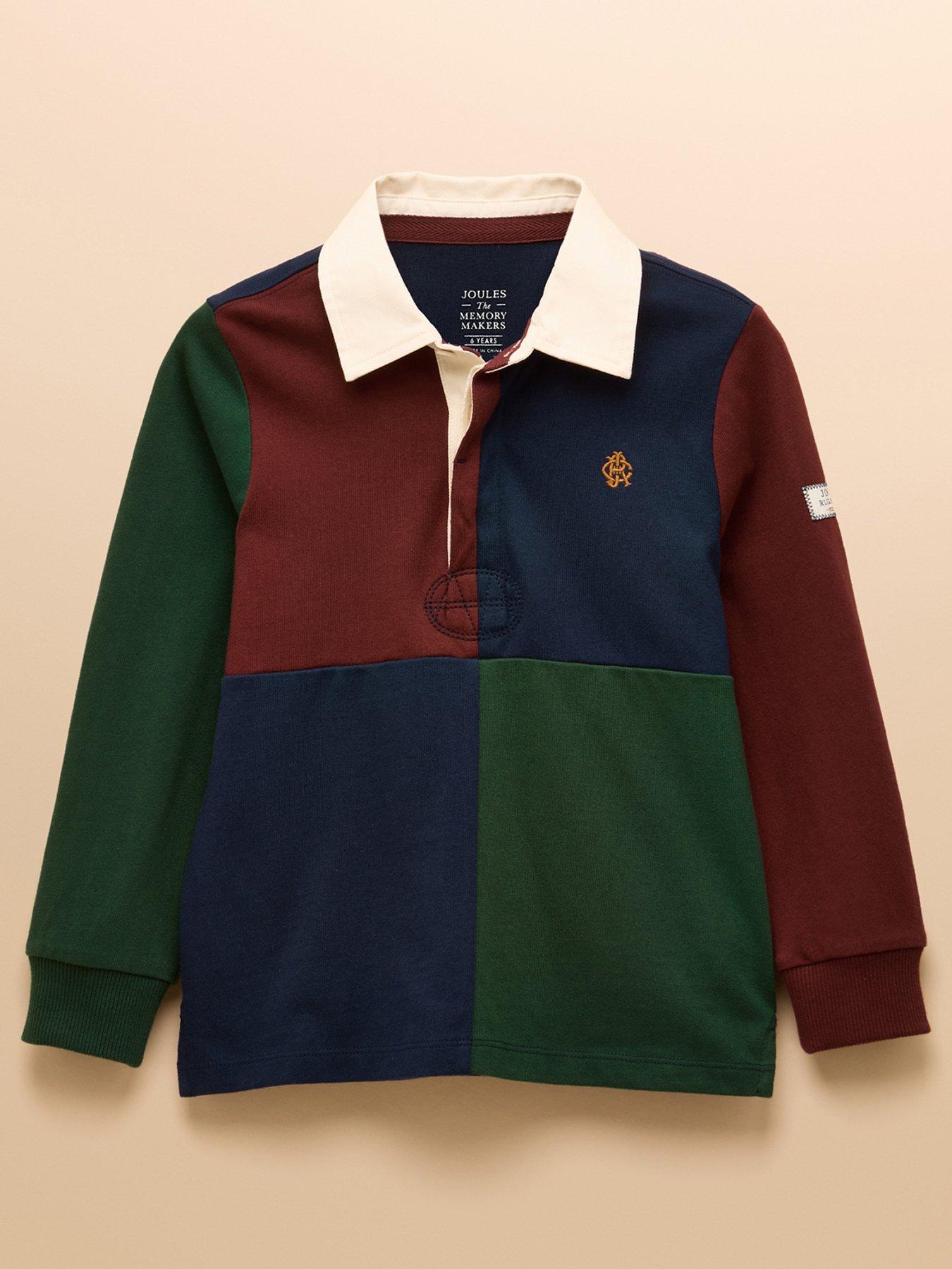 undefined Boys Onside Long Sleeve Polo Shirt - Multi