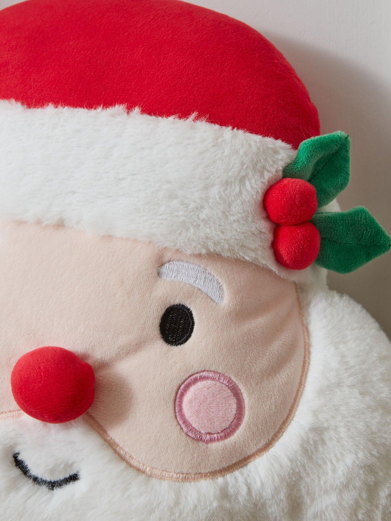 Image 3 of 3 of Catherine Lansfield Shaped Santa 3D Christmas Cushion