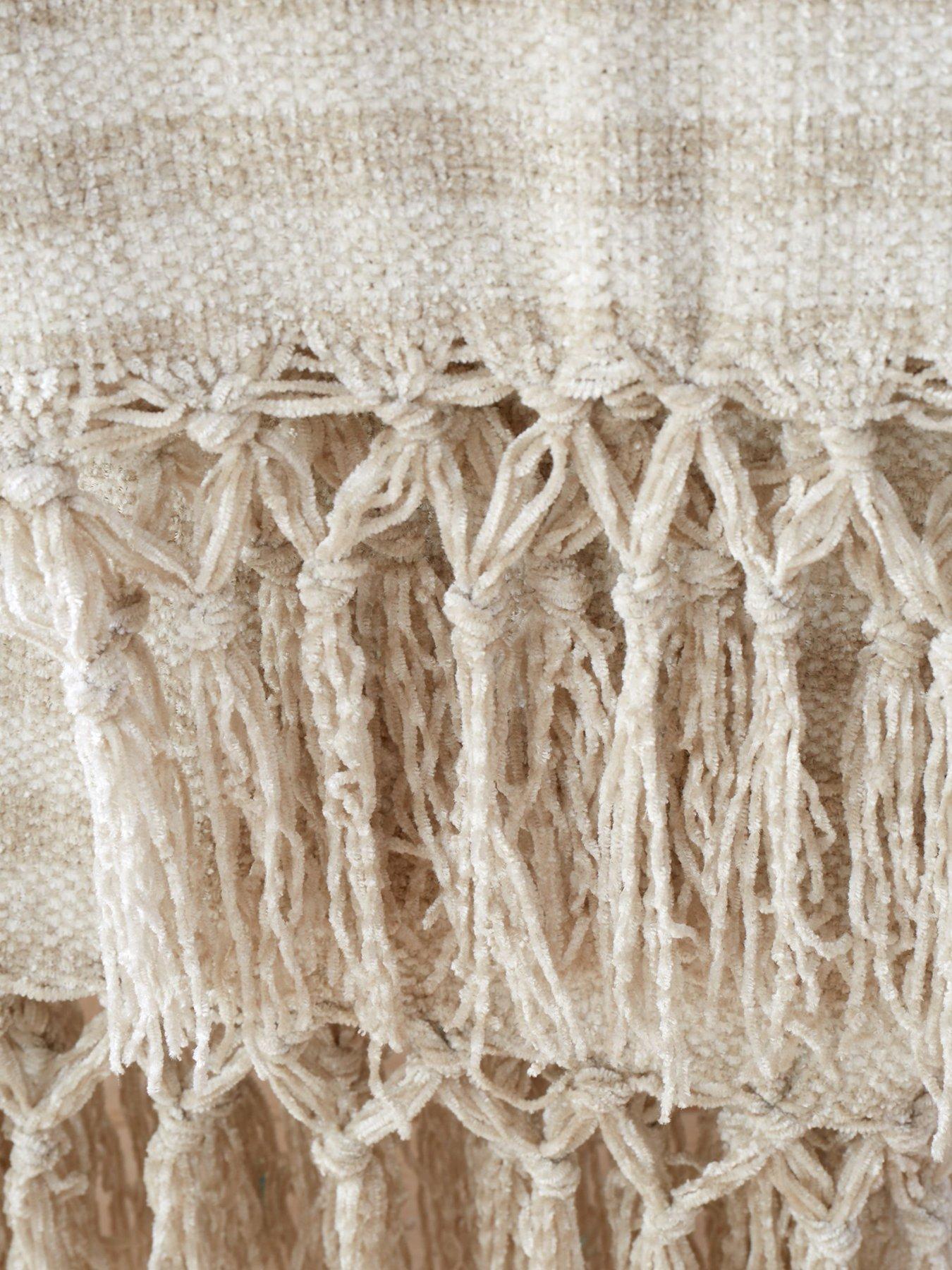 Image 4 of 5 of Catherine Lansfield Stripe Chenille Throw- 130x170cm