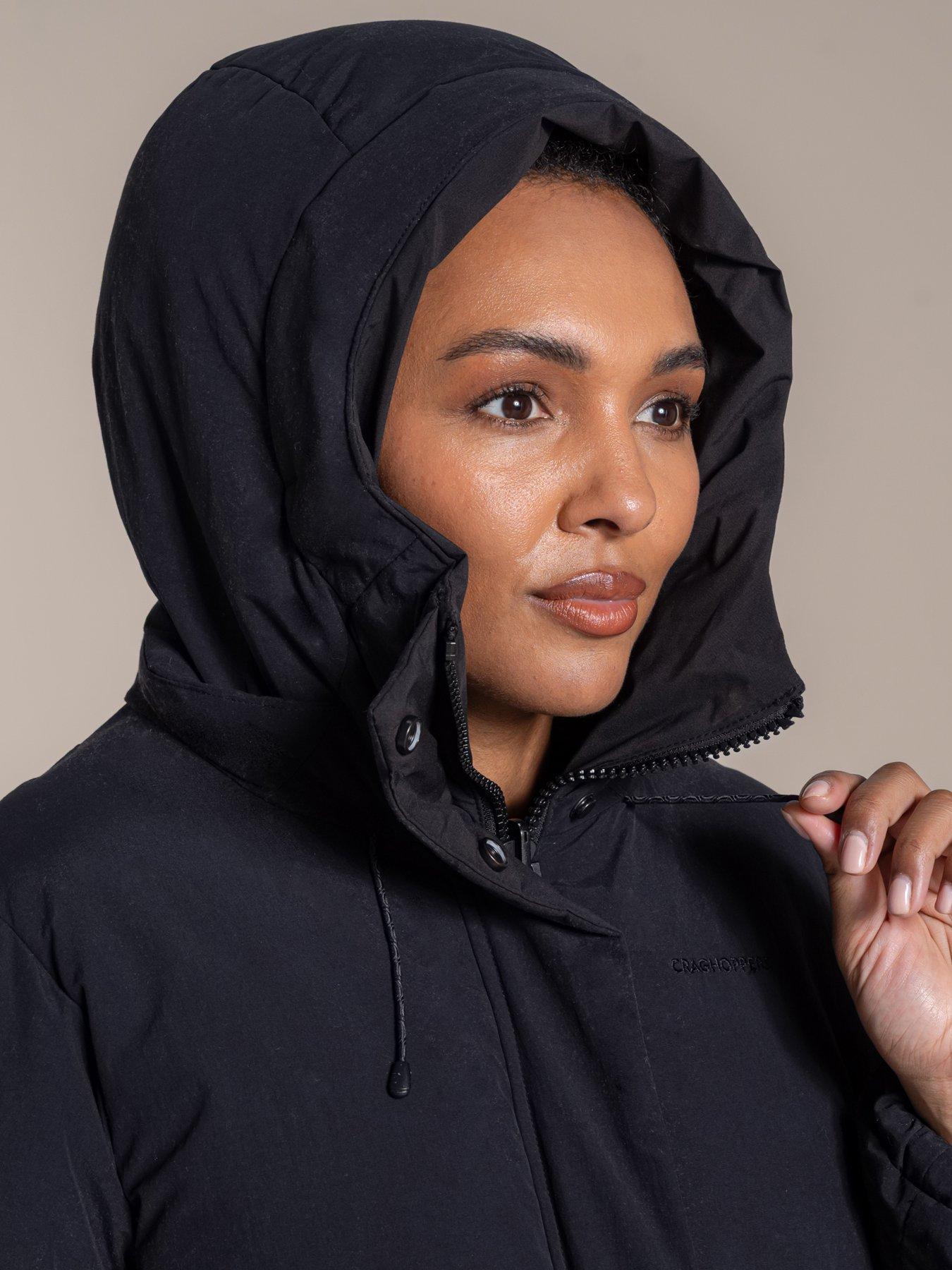 Image 3 of 6 of Craghoppers Womens Middlefell Reversible Waterproof Jacket - Black