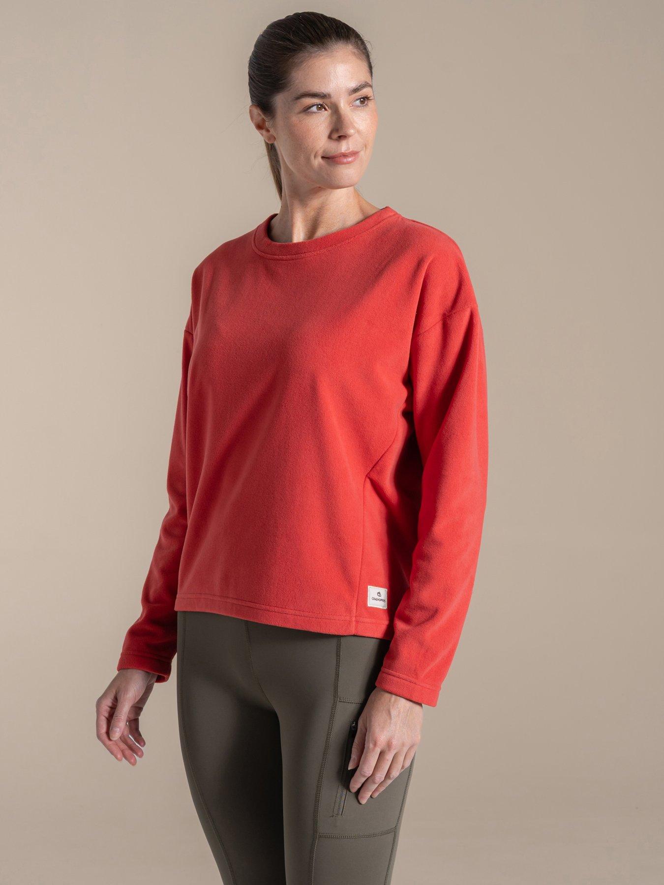 Craghoppers Womens Miska Crew Neck Sweatshirt Fleece - Red