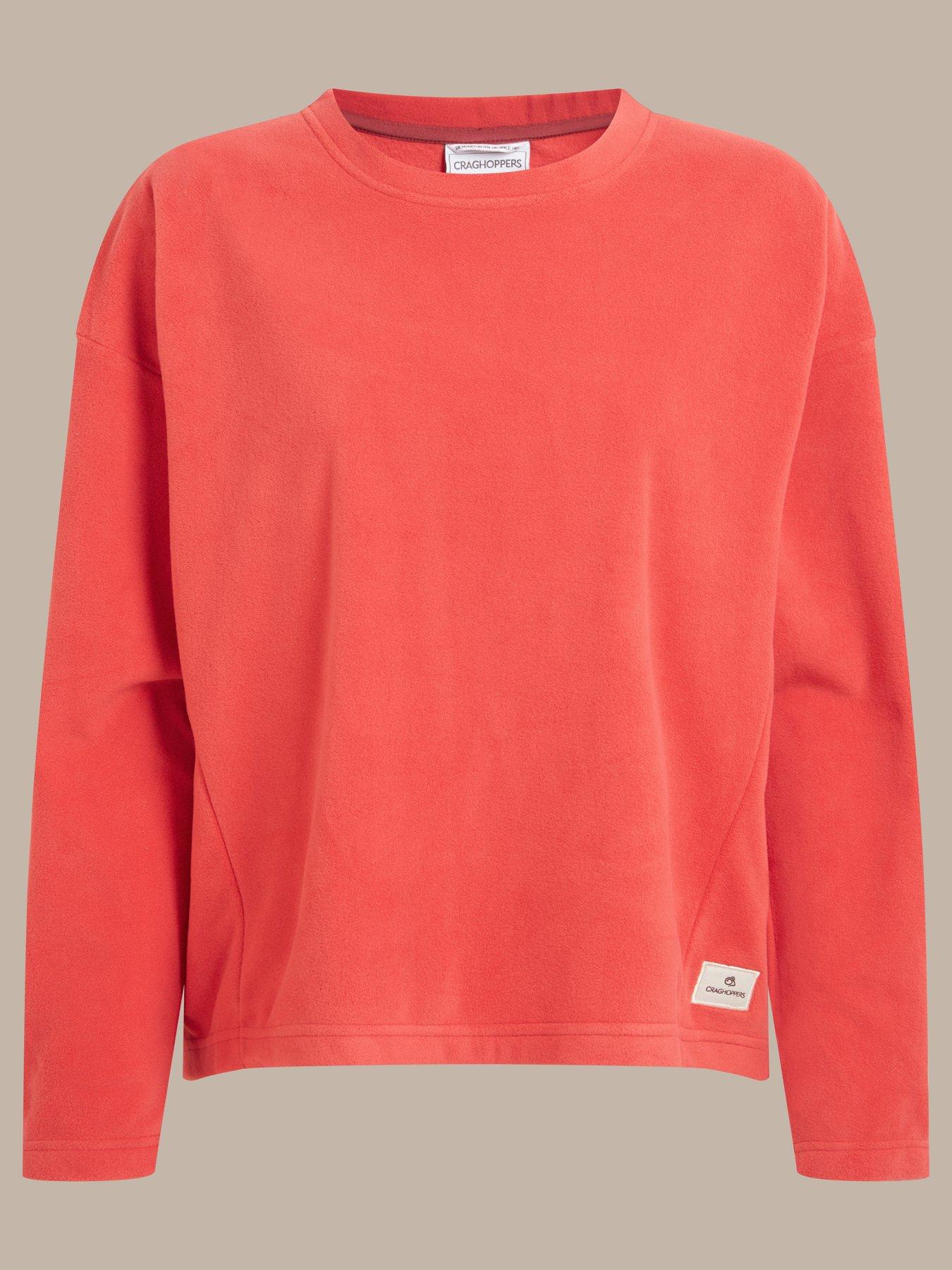  image of craghoppers-womens-miska-crew-neck-sweatshirt-fleece-red