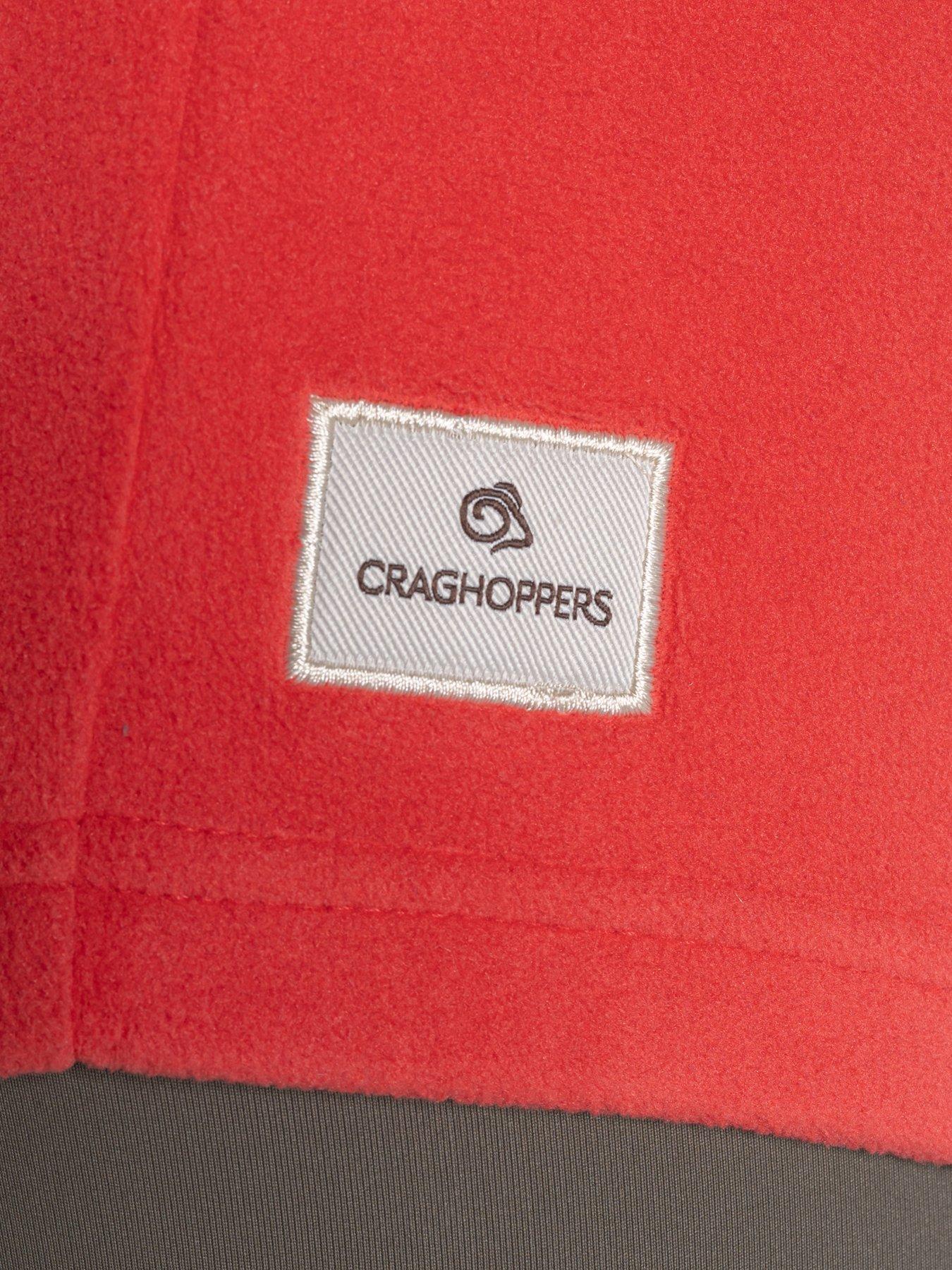  image of craghoppers-womens-miska-crew-neck-sweatshirt-fleece-red