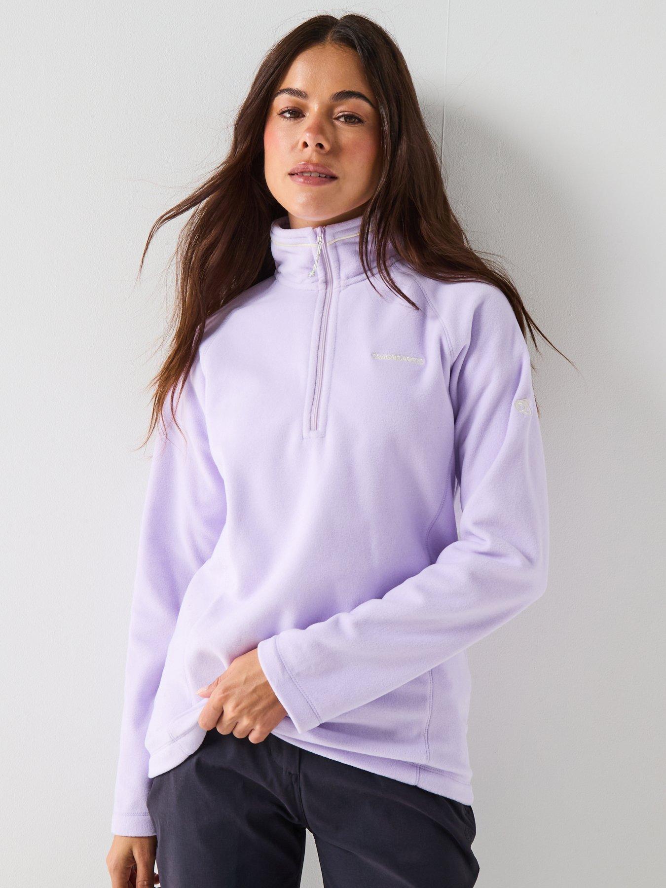 undefined Womens Miska Half Zip Fleece - Purple