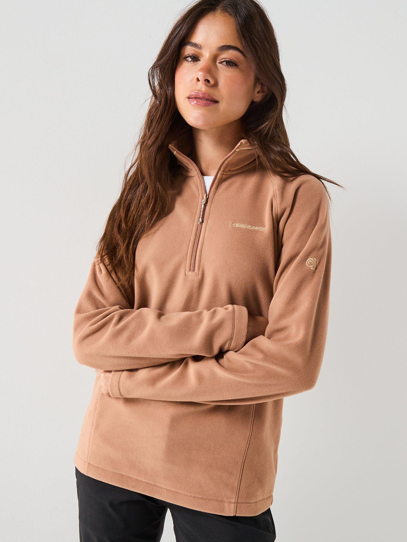 undefined Womens Miska Half Zip Fleece - Brown