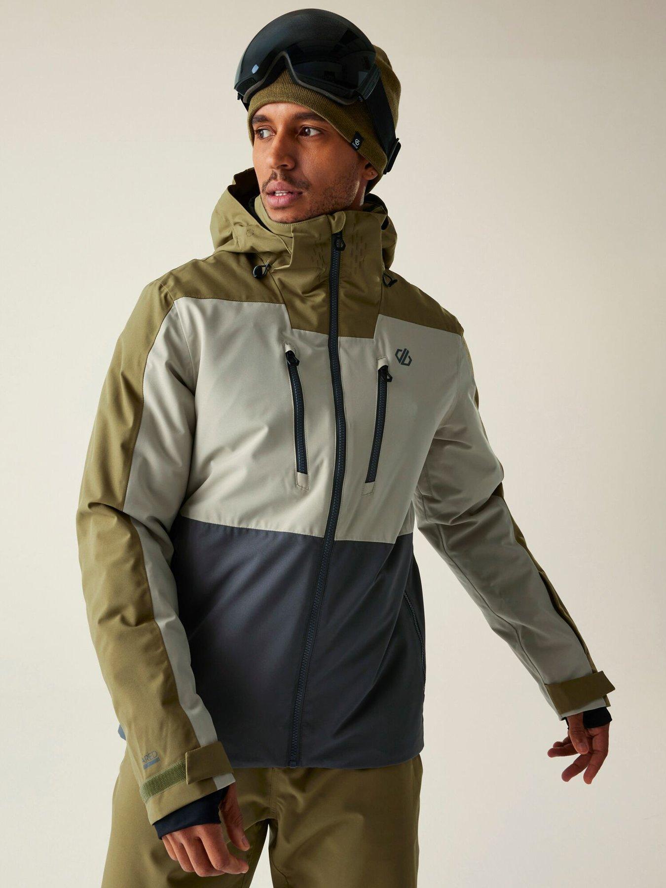  image of dare-2b-mens-skiing-baseplate-iii-jacket-green