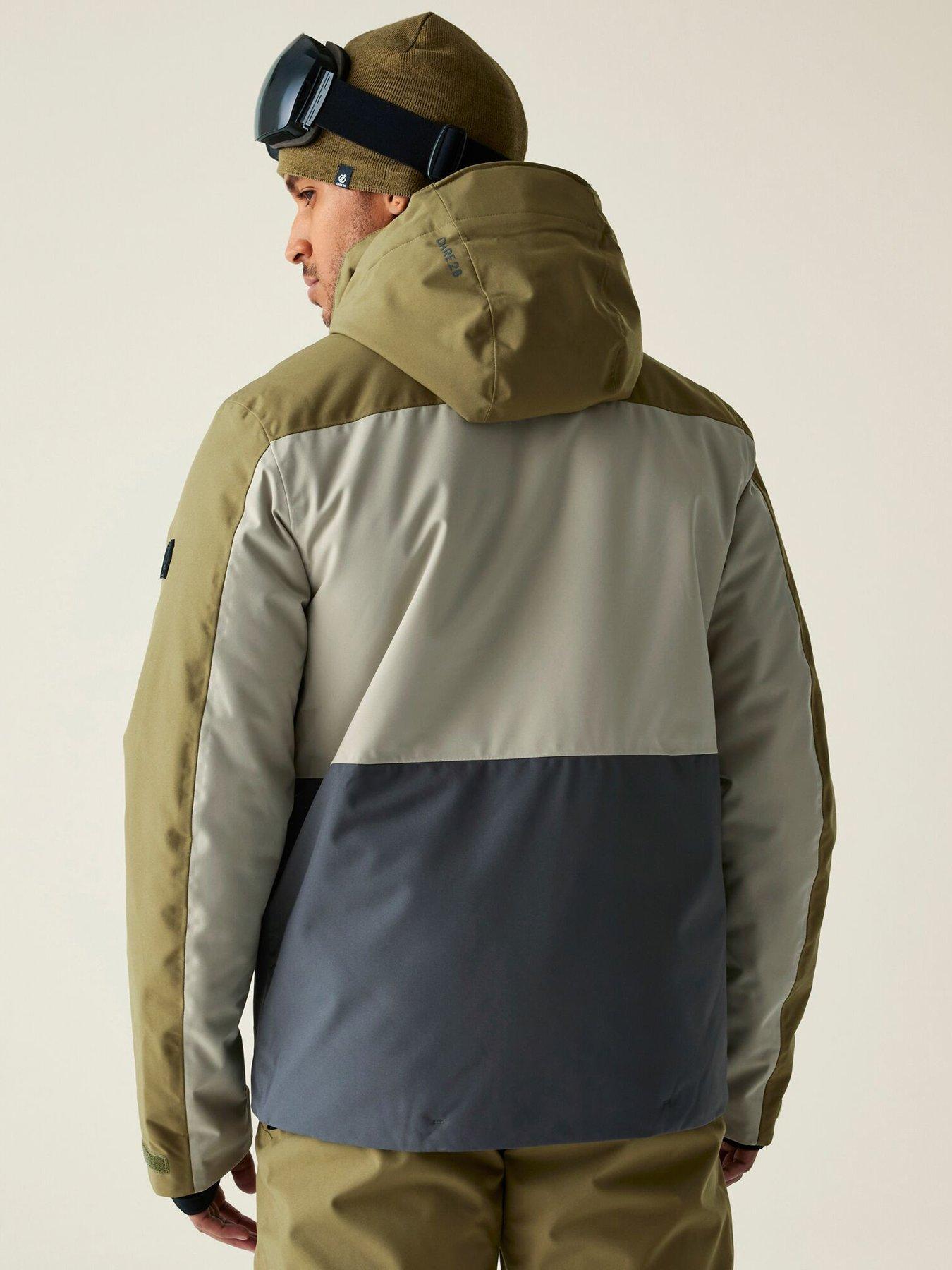  image of dare-2b-mens-skiing-baseplate-iii-jacket-green