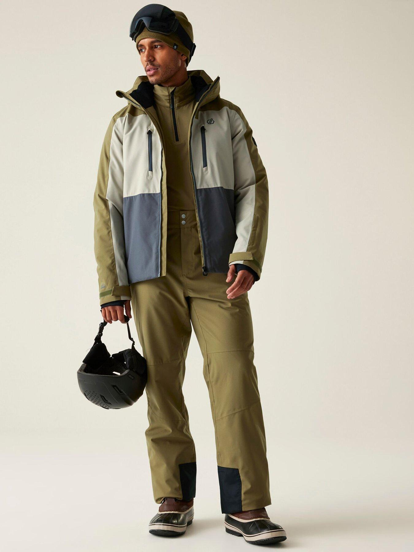  image of dare-2b-mens-skiing-baseplate-iii-jacket-green