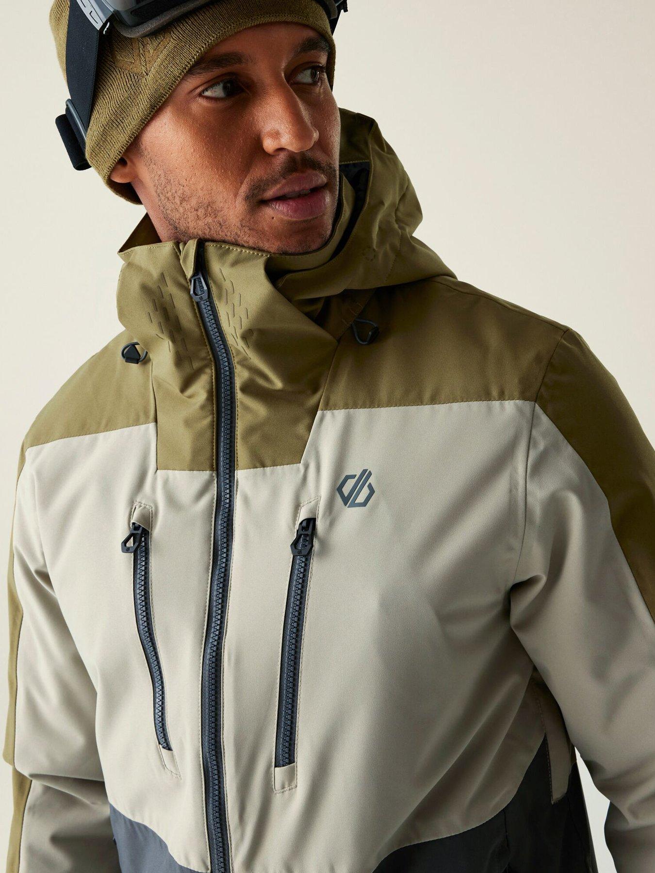  image of dare-2b-mens-skiing-baseplate-iii-jacket-green