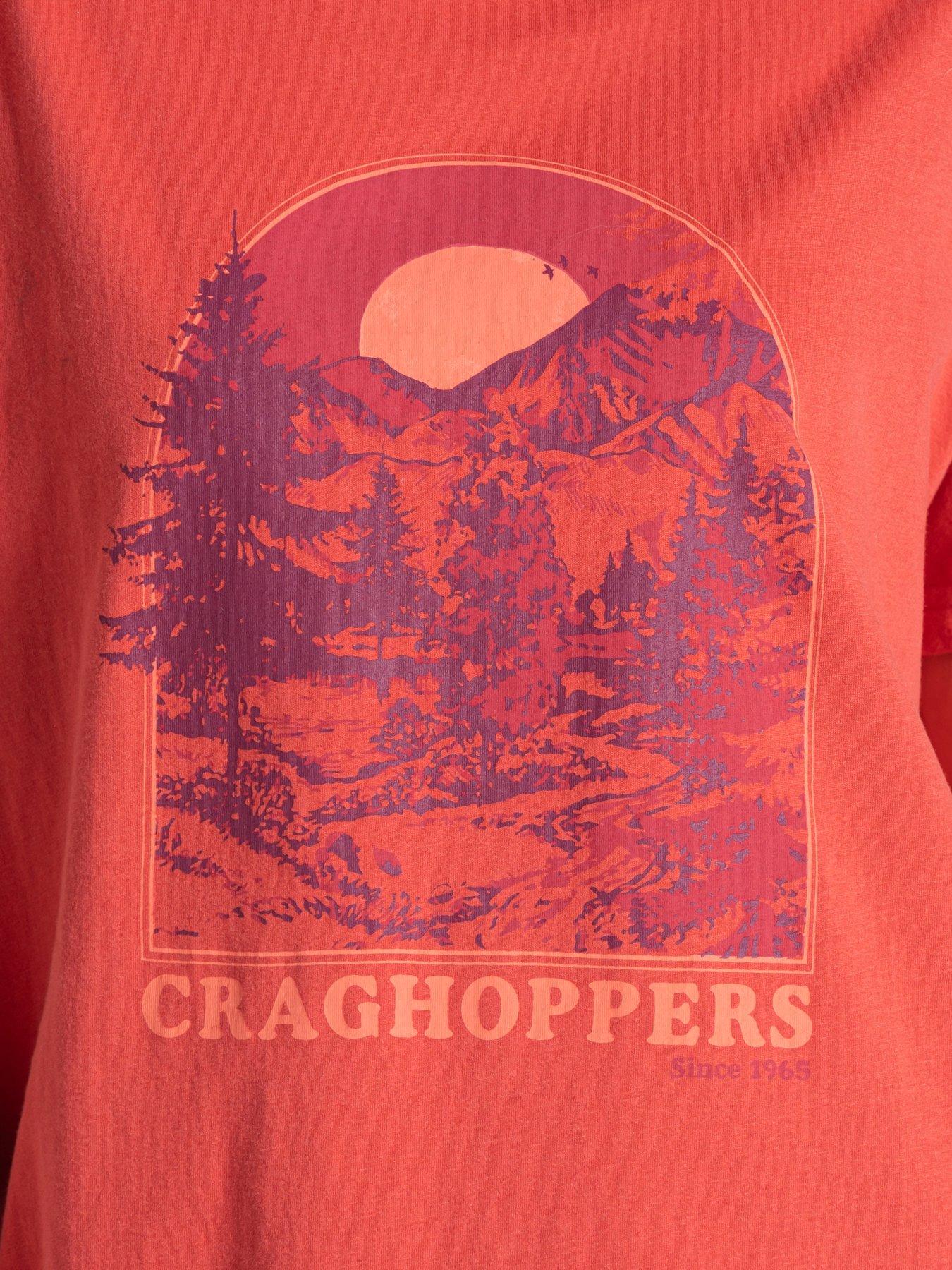 Image 3 of 3 of Craghoppers Womens Yago Short Sleeved Logo T-Shirt - Red