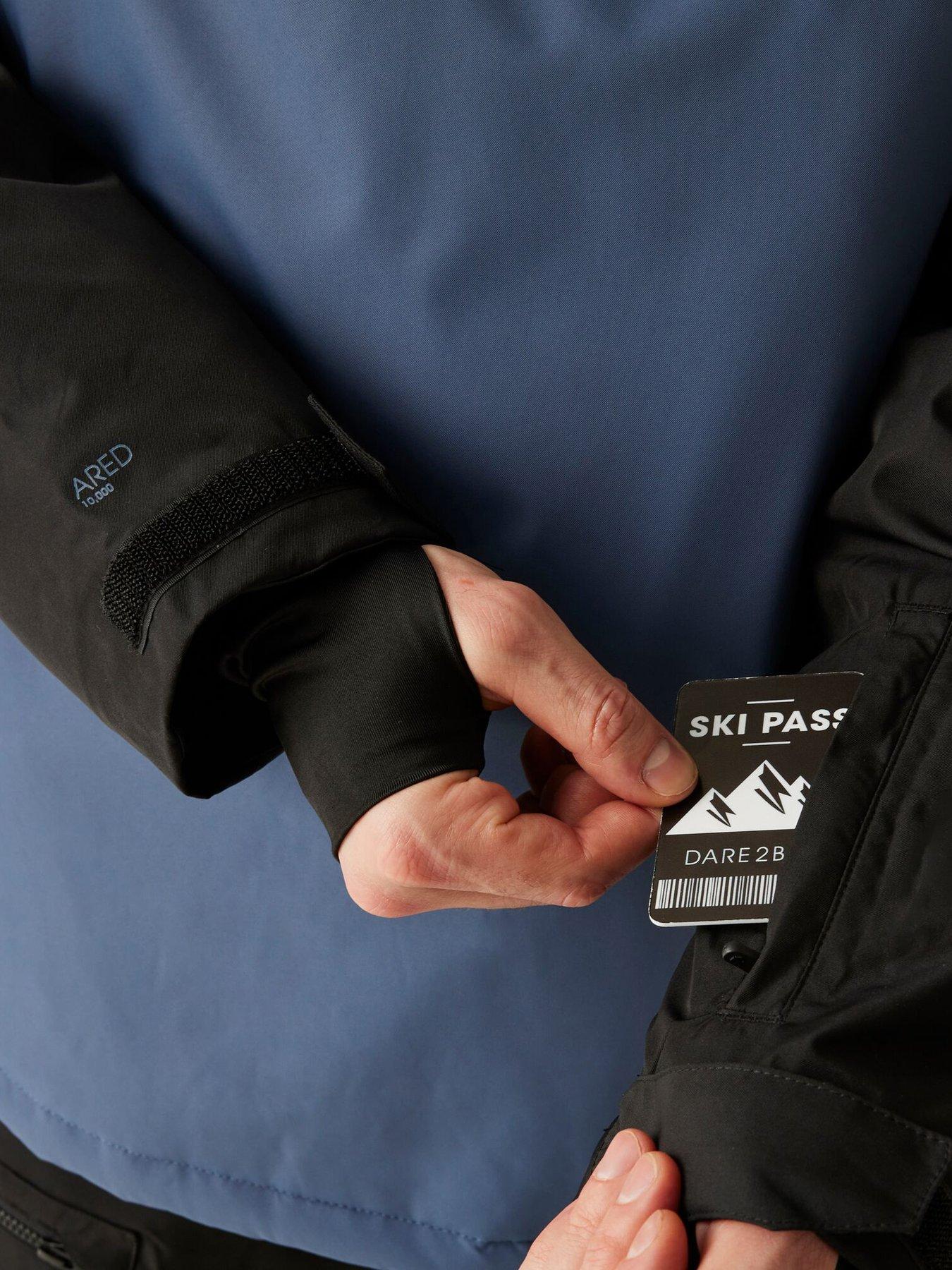 Image 6 of 6 of Dare 2b Mens Skiing Freeride Ii Jacket - Black/blue