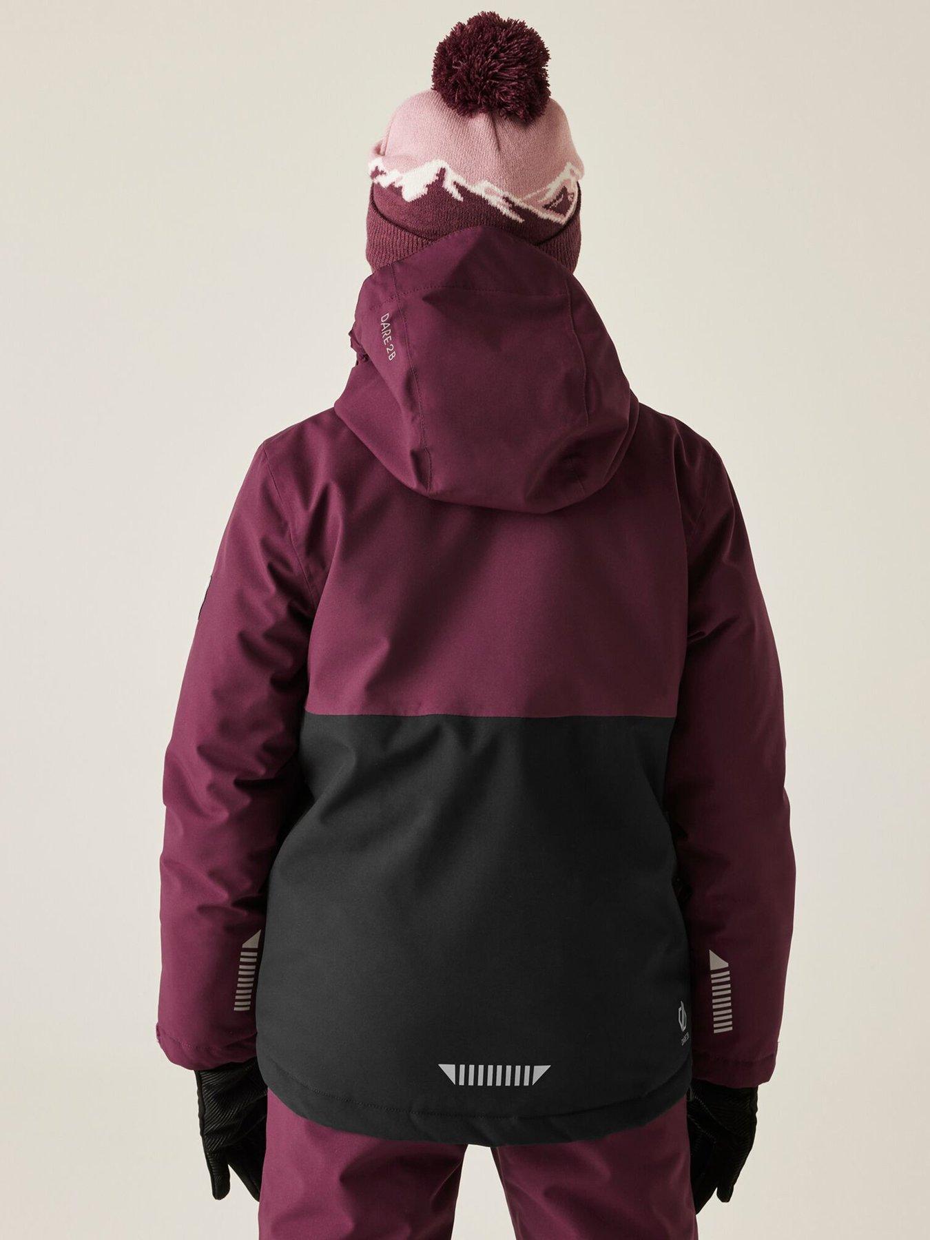 Image 2 of 6 of Dare 2b Girls Skiing Send It Jacket - Purple