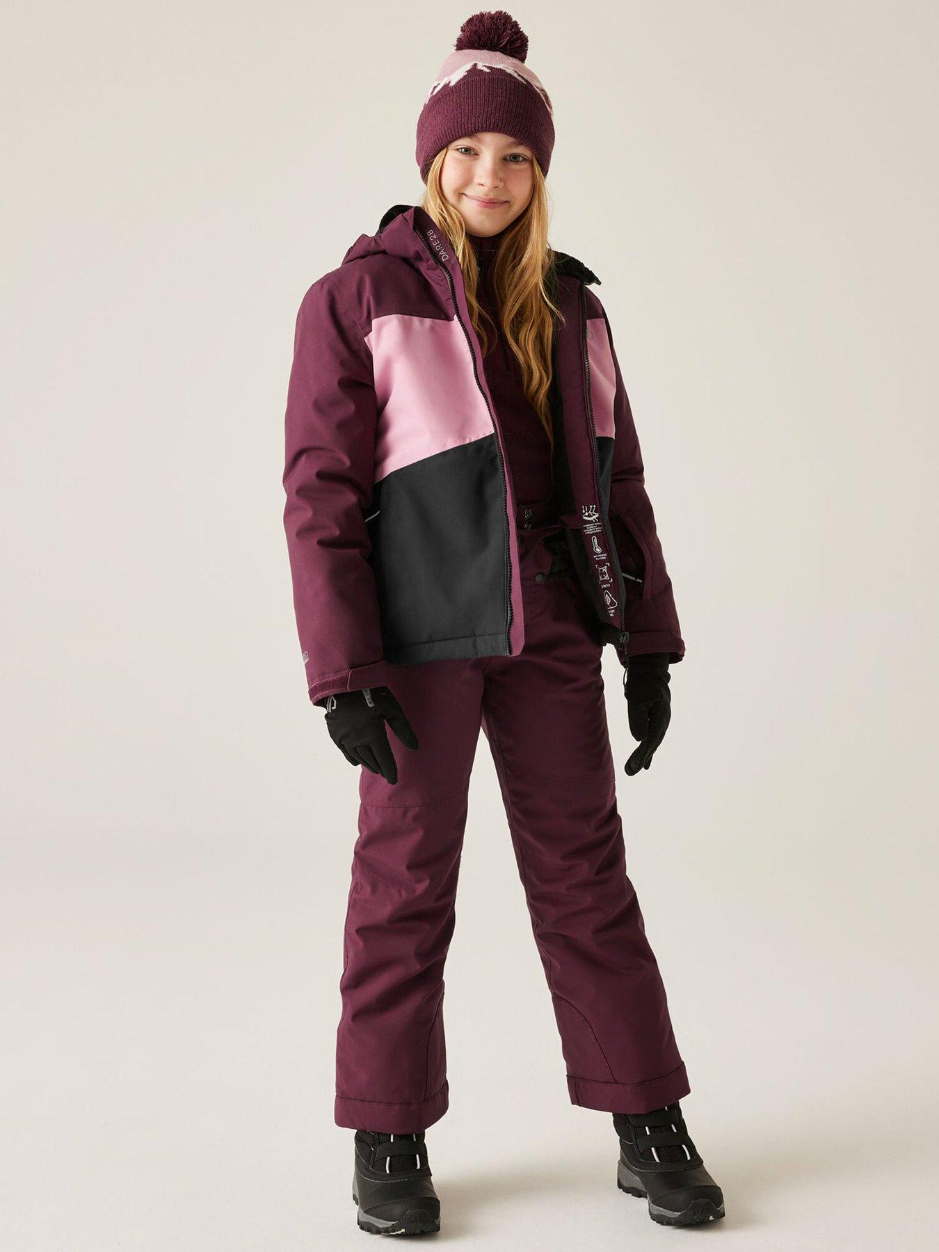 Image 3 of 6 of Dare 2b Girls Skiing Send It Jacket - Purple