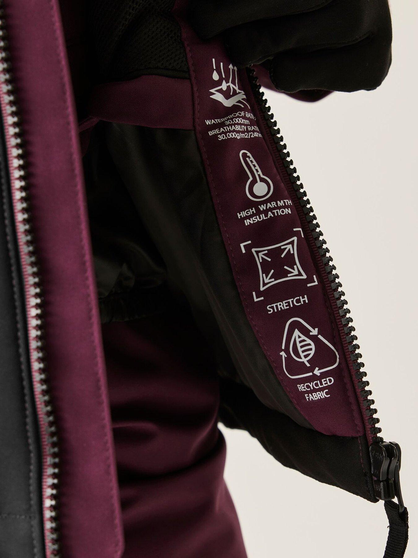 Image 5 of 6 of Dare 2b Girls Skiing Send It Jacket - Purple