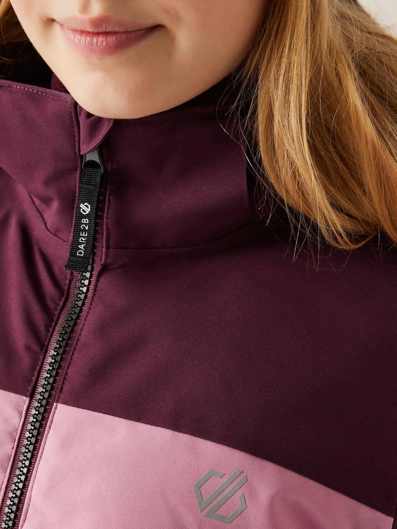 Image 6 of 6 of Dare 2b Girls Skiing Send It Jacket - Purple
