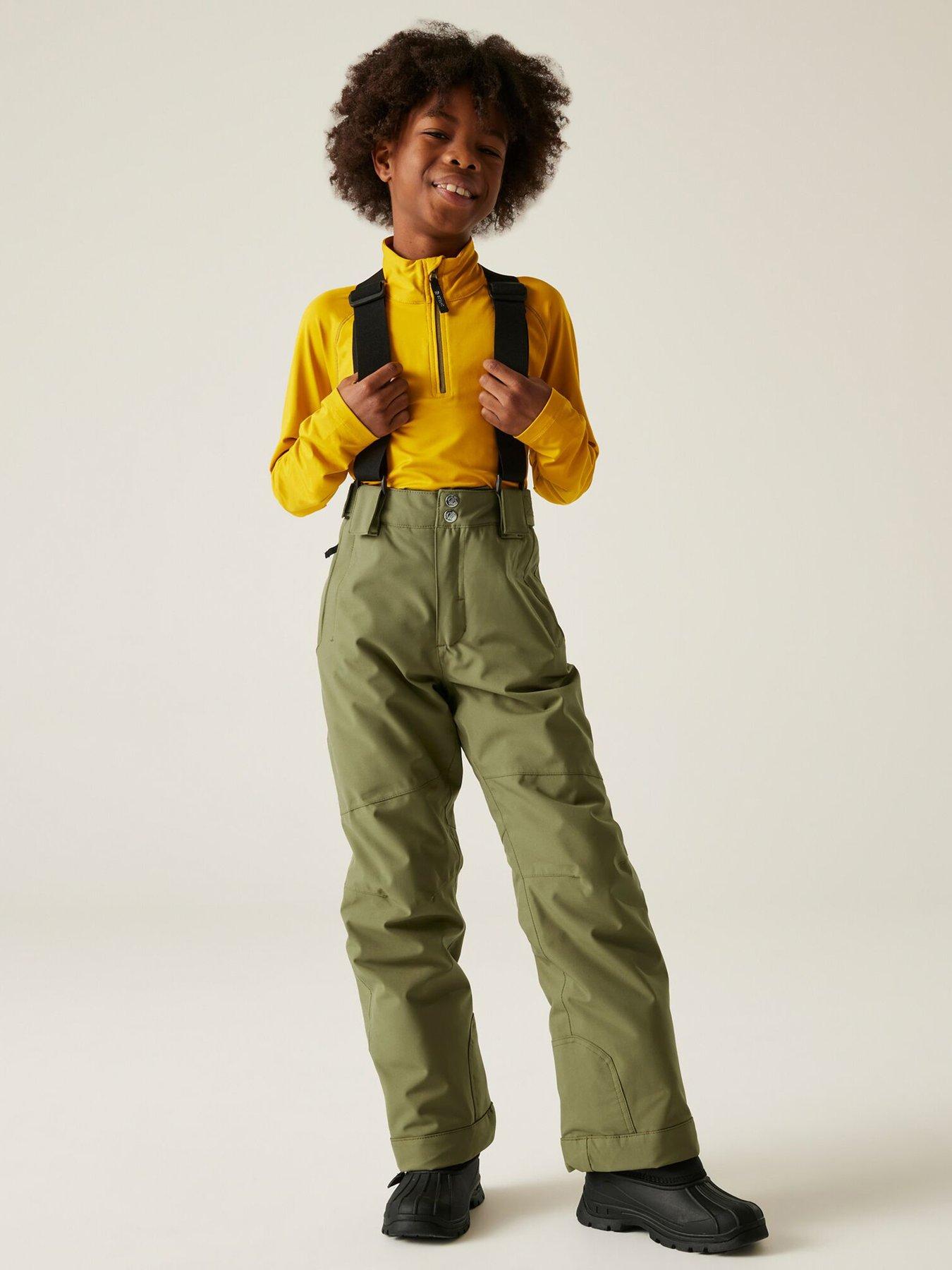  image of dare-2b-boys-skiing-outmove-ii-pants-green