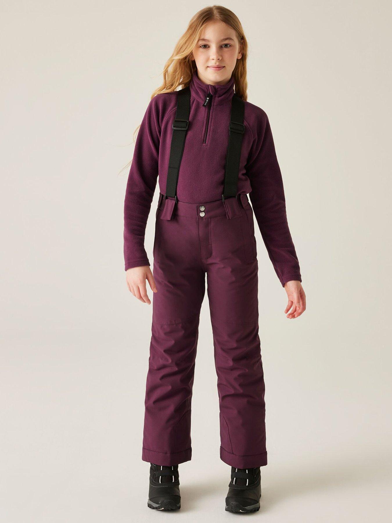  image of dare-2b-girls-skiing-outmove-ii-pants-purple