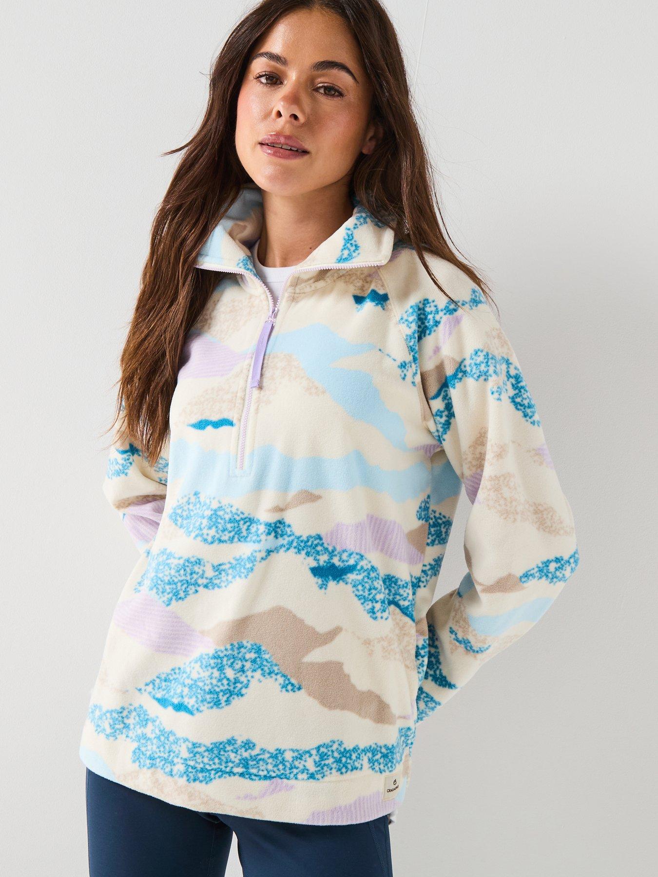 undefined Womens Annjela Half Zip Fleece - Ecru