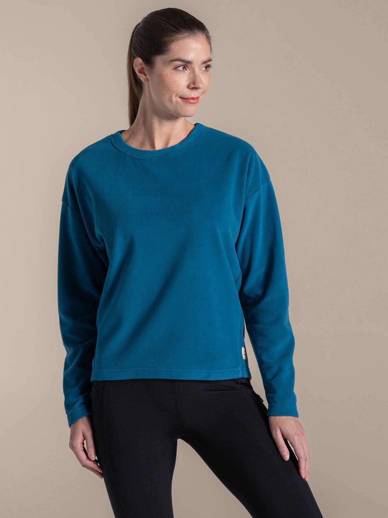 undefined Womens Miska Crew Neck Sweatshirt Fleece - Blue