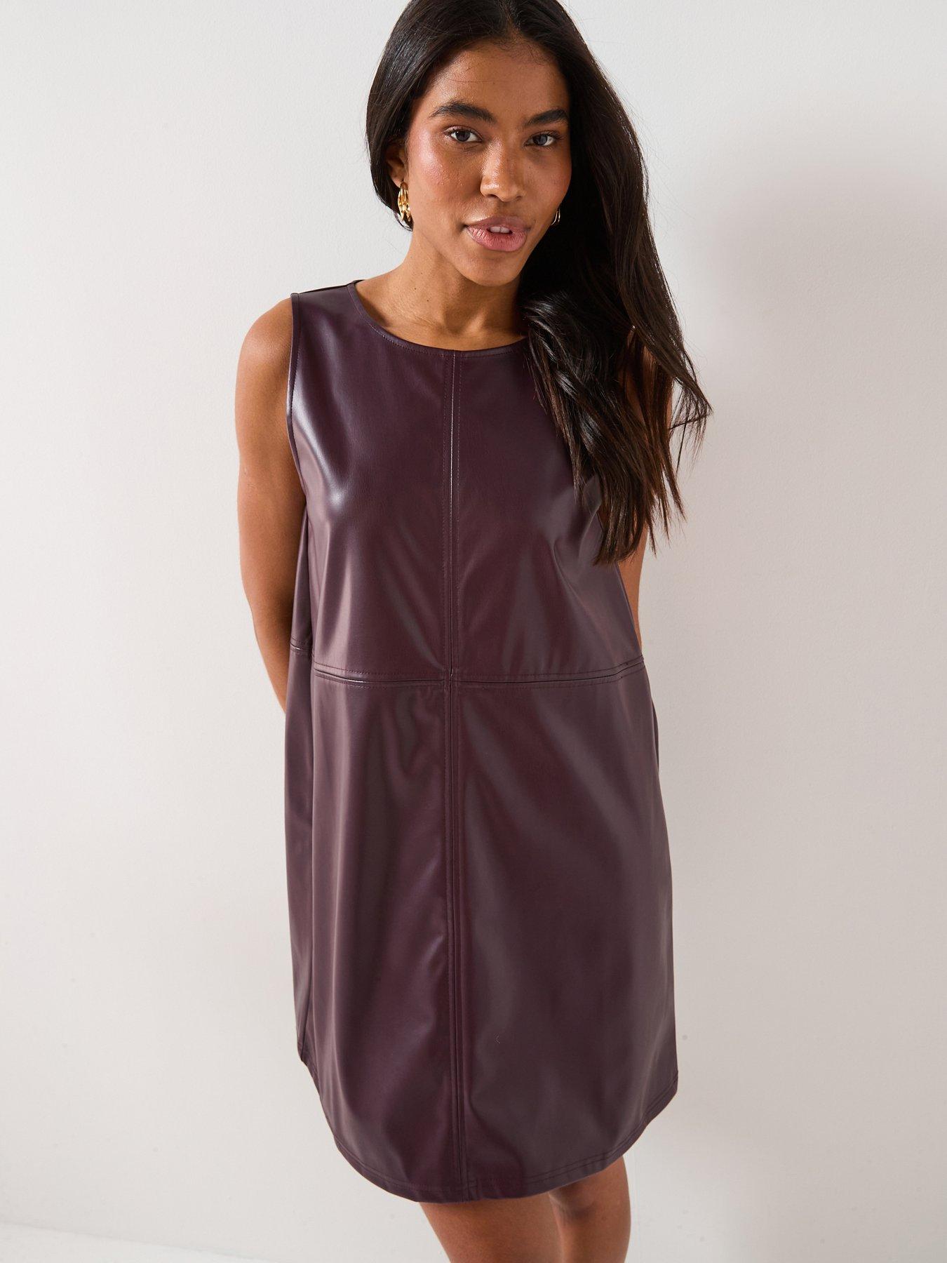 vero-moda-luca-short-dress-dark-red