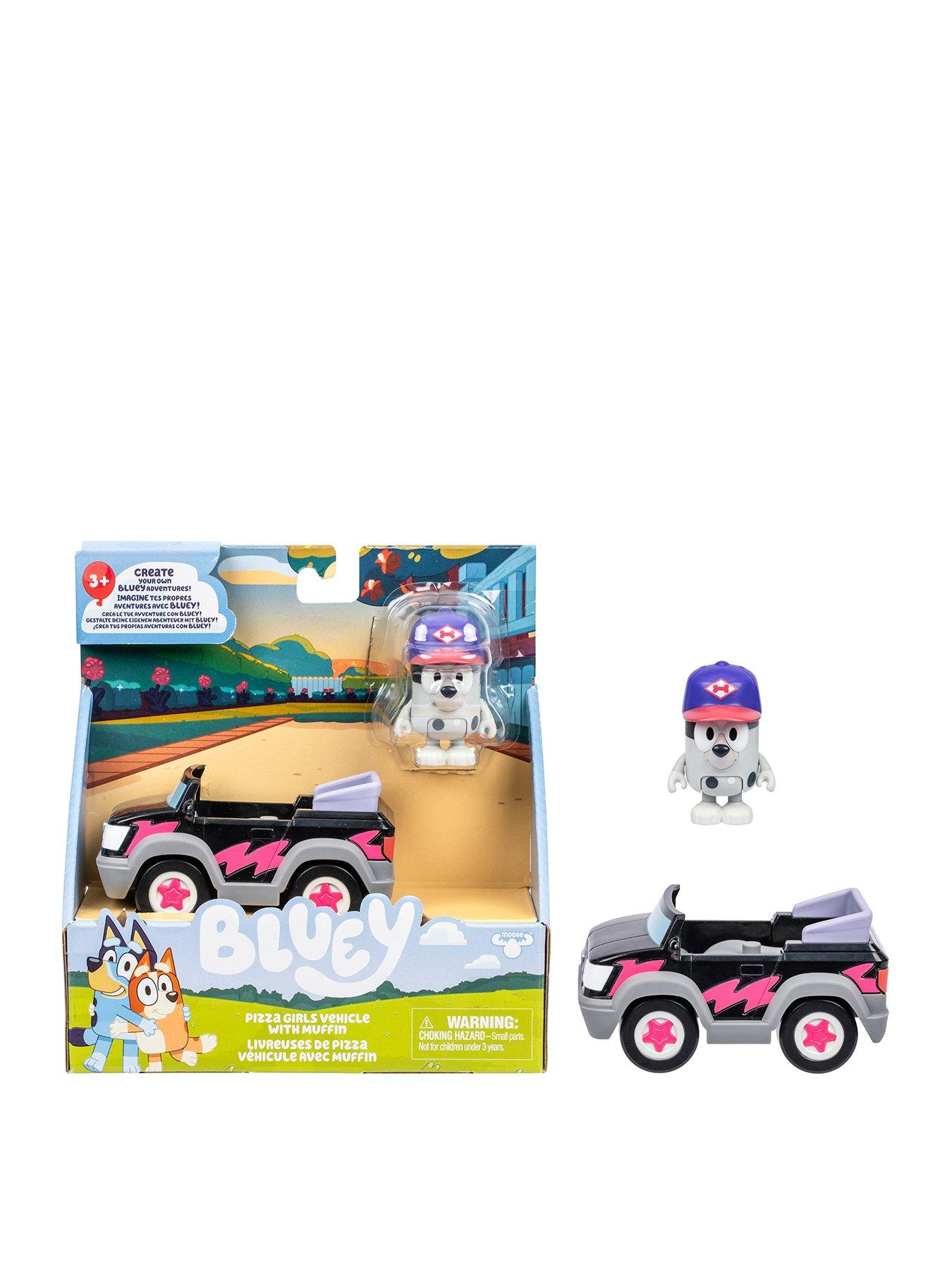 Bluey BASIC VEHICLE Pizza Girls Car with Muffin