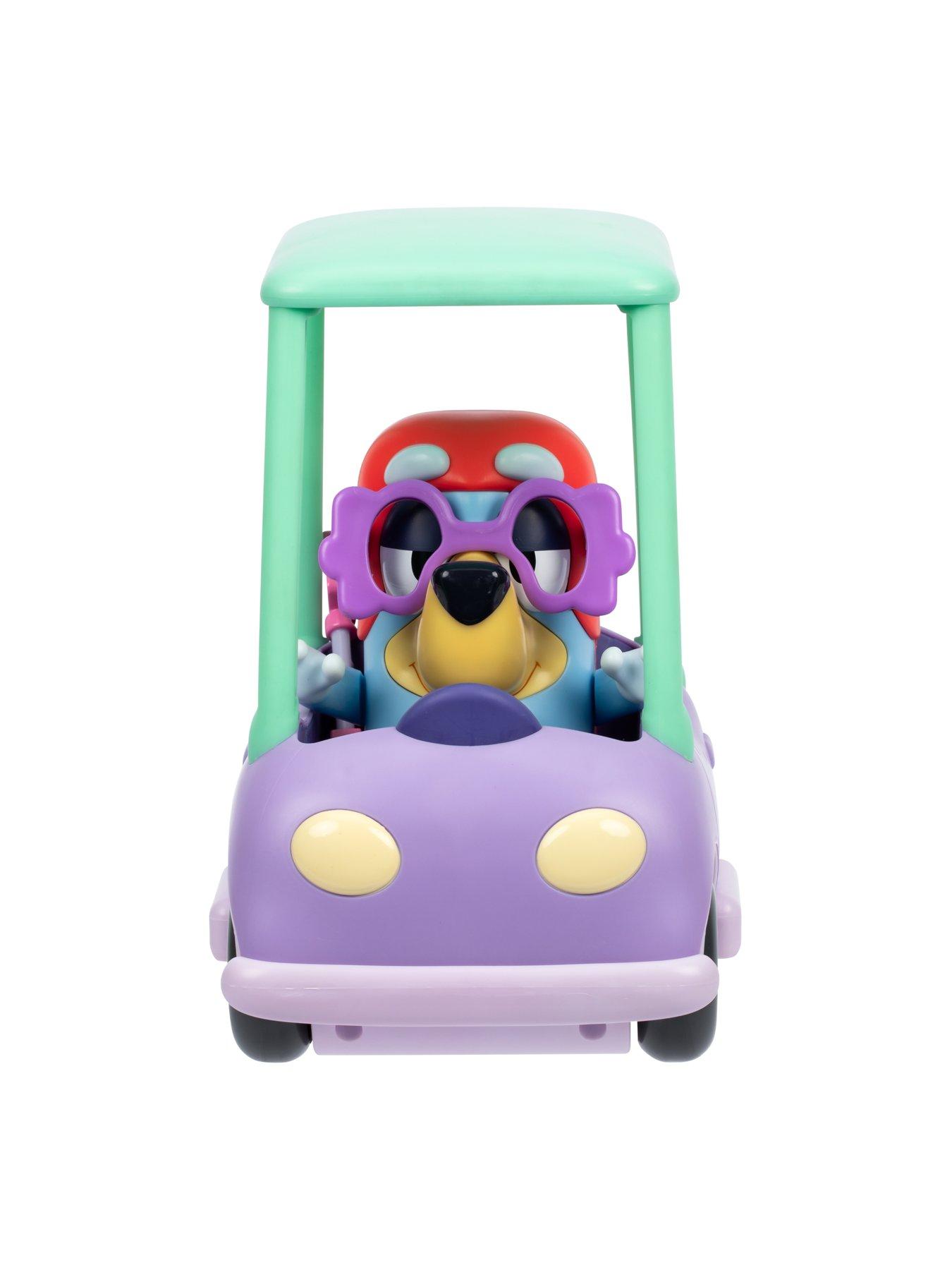 Image 5 of 8 of Bluey Chat Mates Figure &amp; Vehicle - Grannies Car With Janet