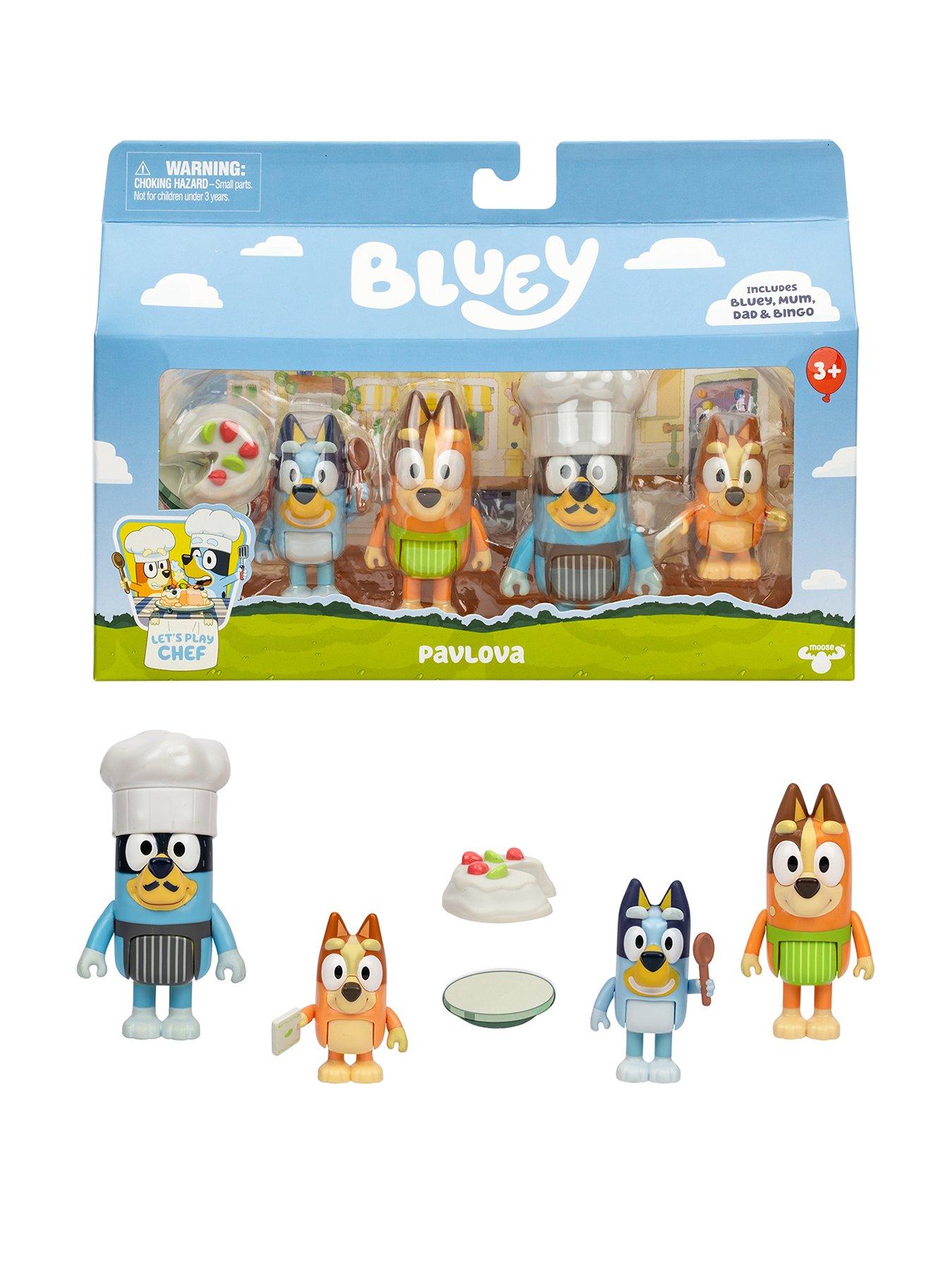 Image 1 of 2 of Bluey Lets Play Chef Bluey Pavlova 4 Figure Pack