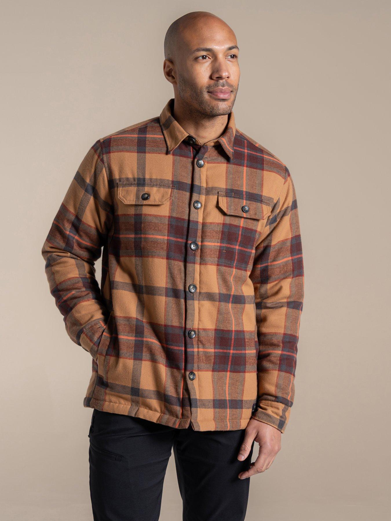 undefined Mens Burnbank Check Overshirt - Green