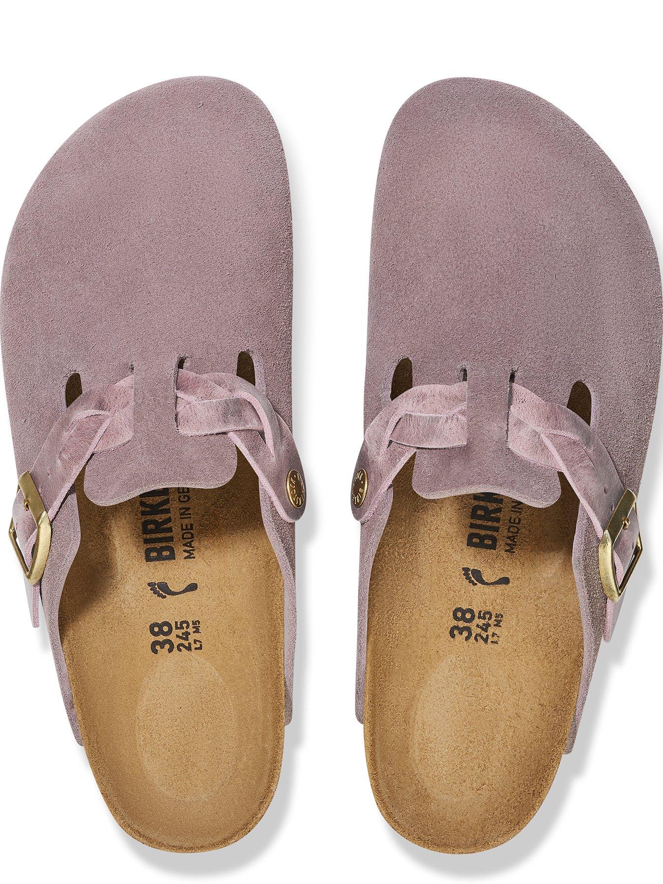Image 3 of 3 of Birkenstock Boston Braided Suede Clog - Faded Purple