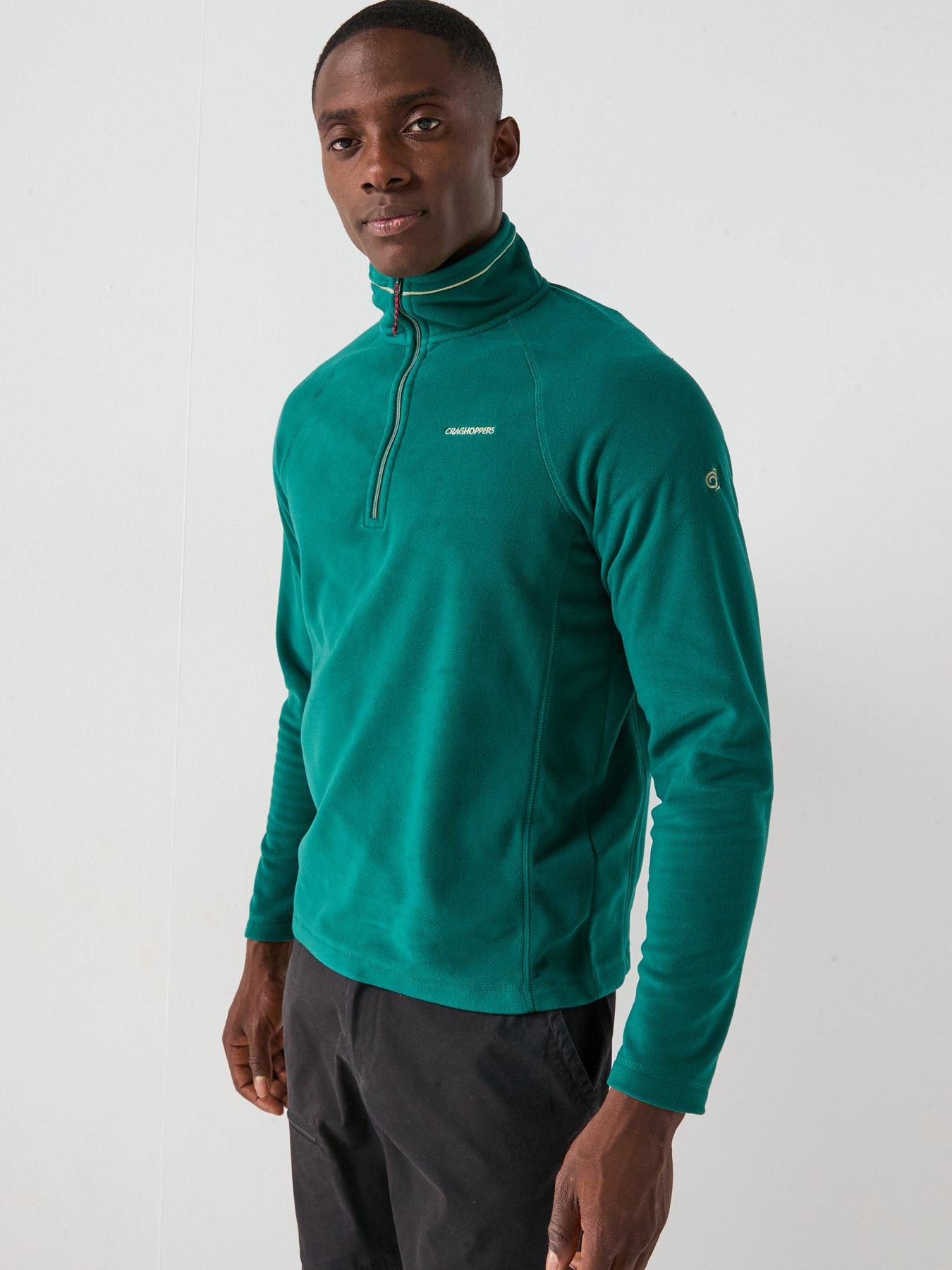 undefined Mens Corey Half Zip Fleece - Green
