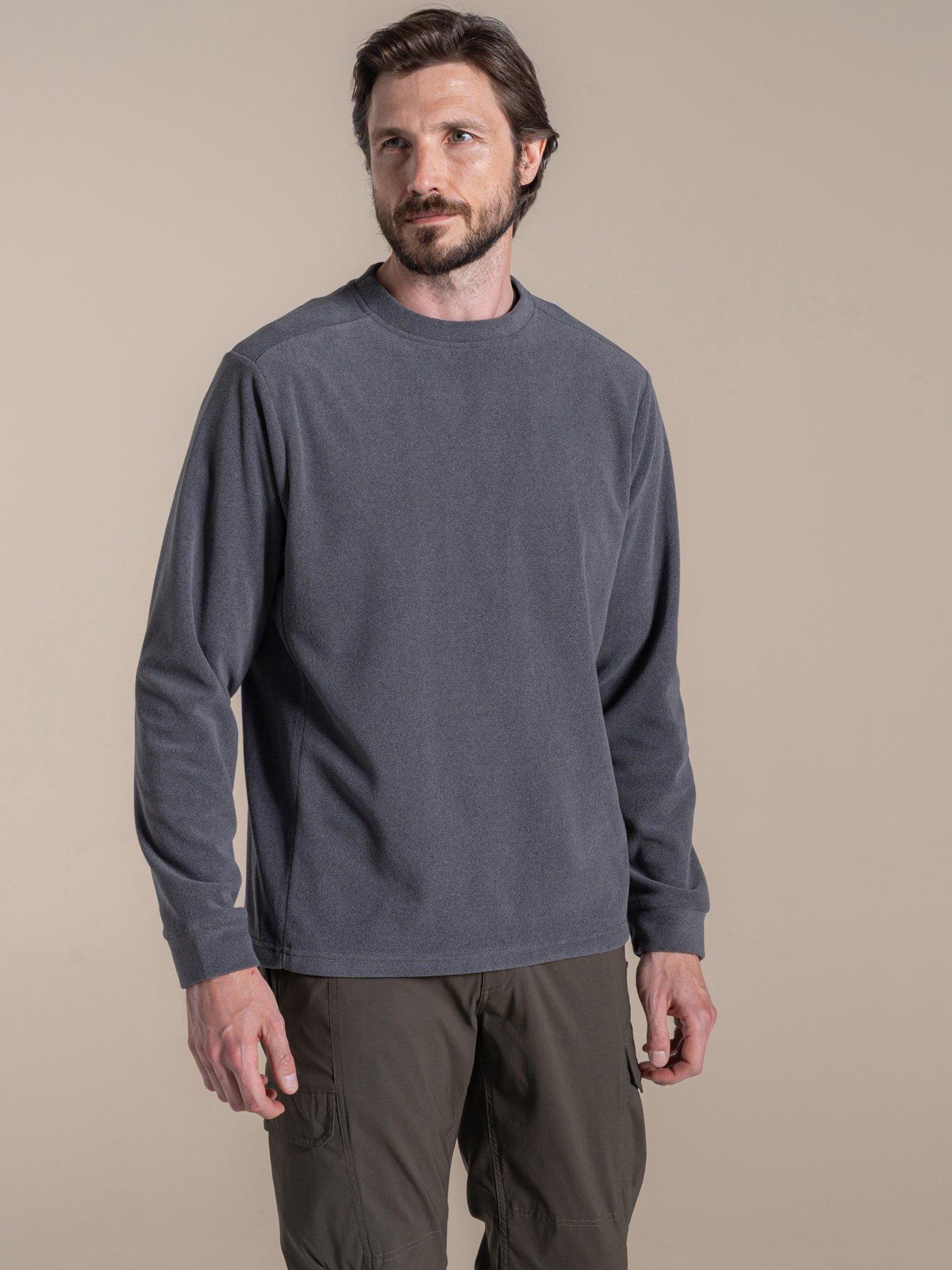 undefined Mens Corey Crew Neck Fleece Sweatshirt - Black