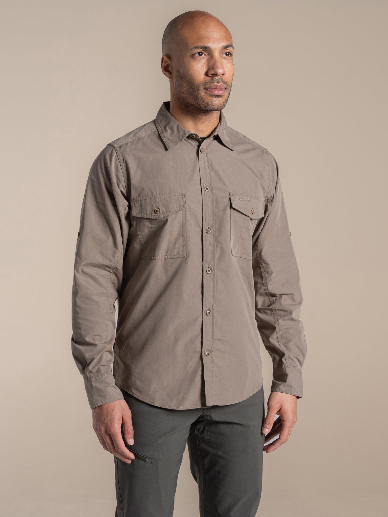 Image 1 of 6 of Craghoppers Mens Kiwi Ii Long Sleeved Shirt - Grey