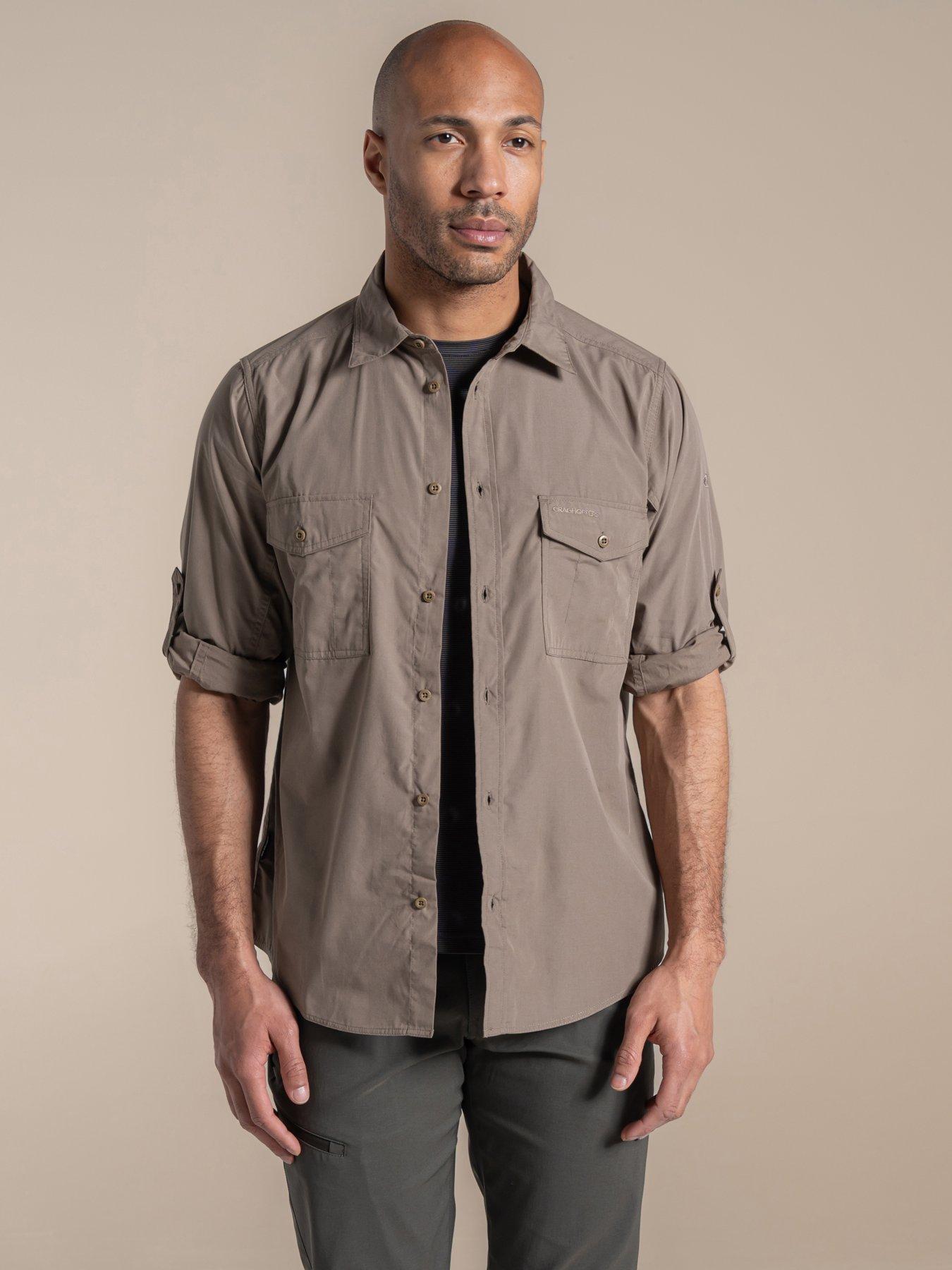 Image 4 of 6 of Craghoppers Mens Kiwi Ii Long Sleeved Shirt - Grey