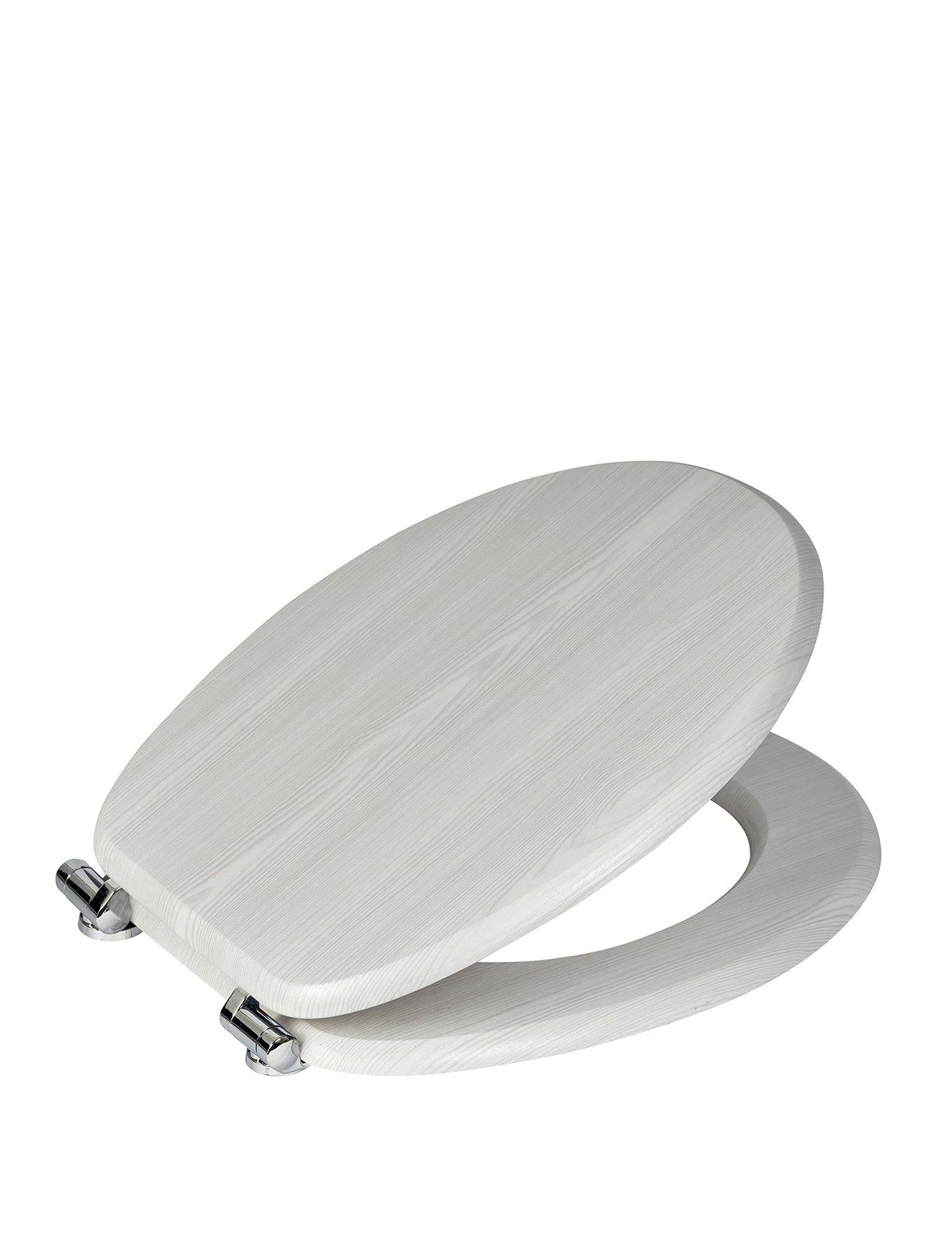 undefined Norfolk Soft Close Toilet Seat Walnut/chrome (soft Close Hinges)