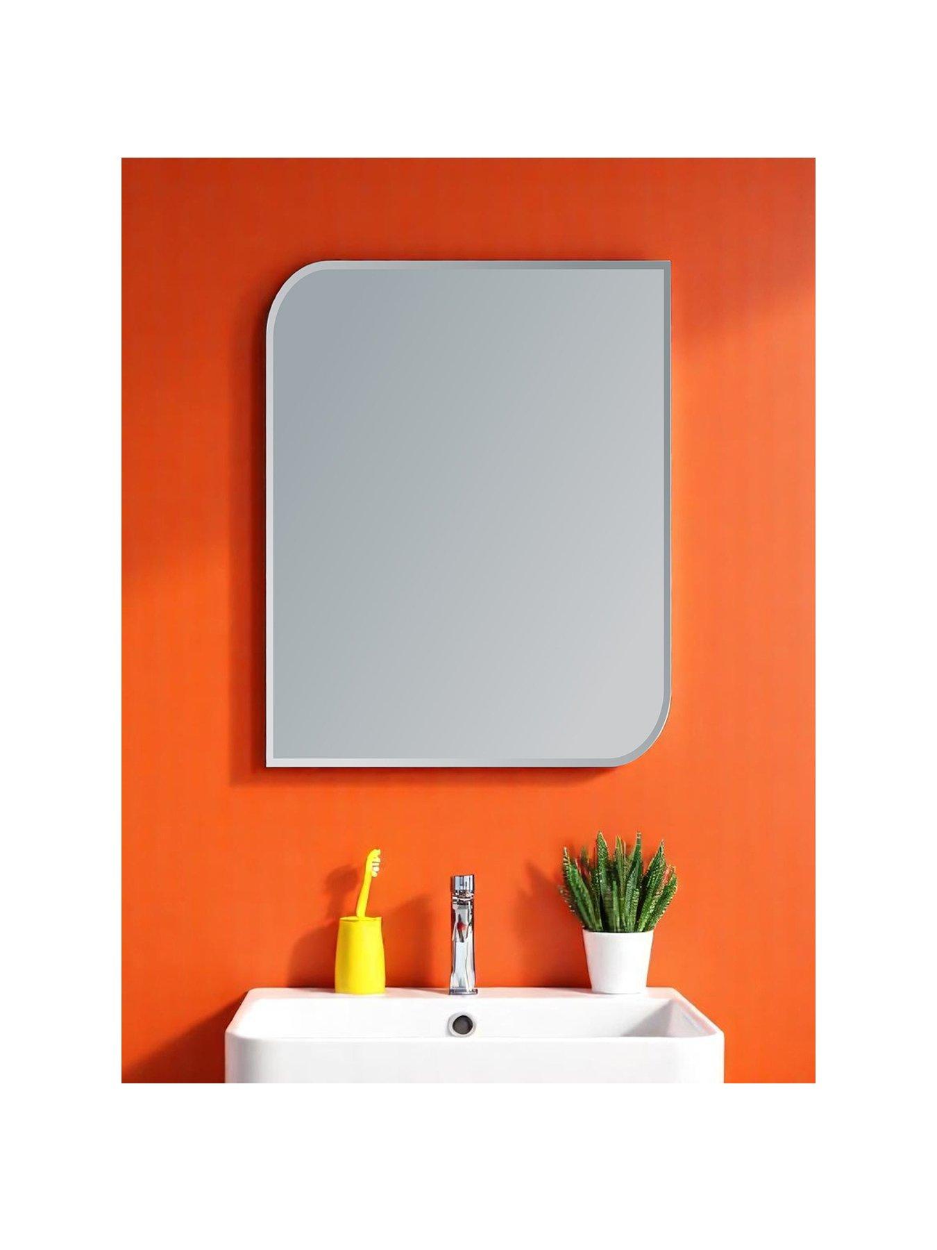 Showerdrape Islington Rectangular Frameless Bevelled Edge Bathroom Mirror