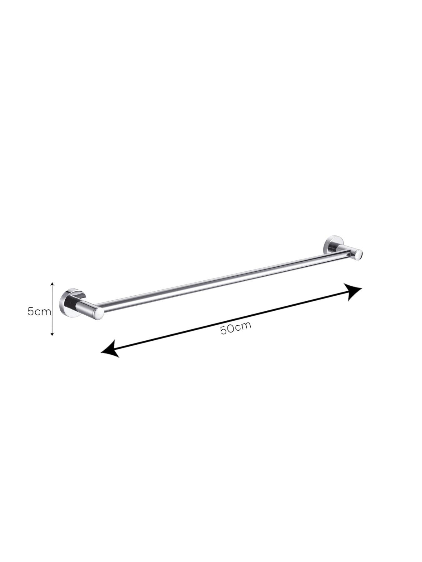 Image 2 of 3 of Showerdrape Modernity Black Steel Wall Mounted Towel Rail 500mm