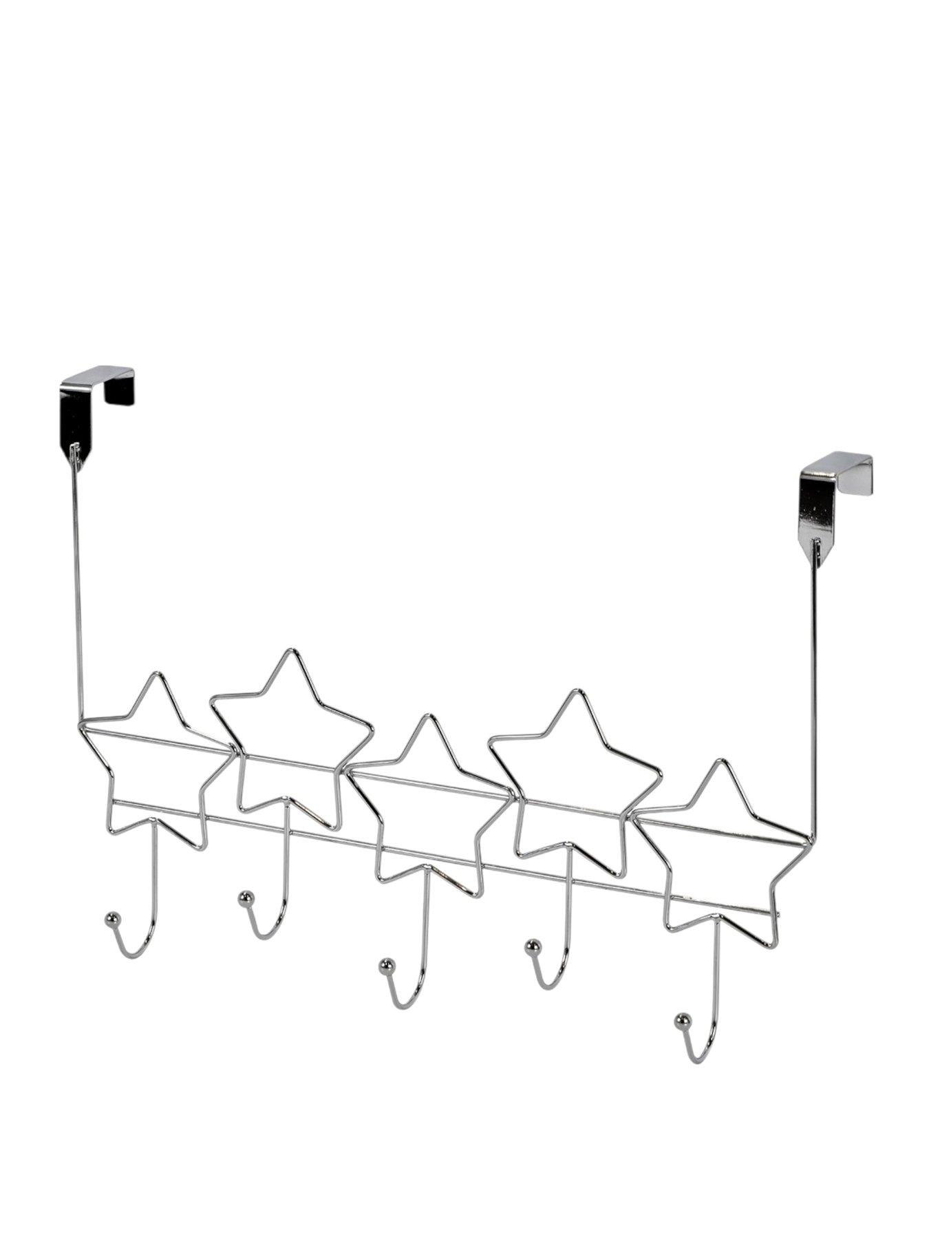 undefined Stars Over Door Hooks Chrome