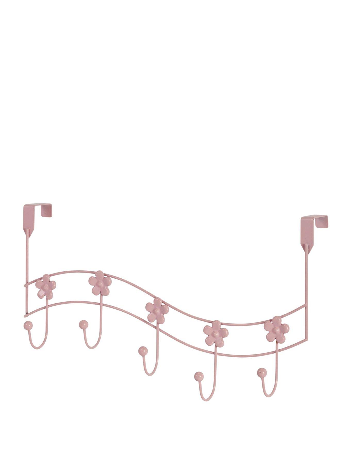 Image 1 of 4 of Showerdrape Flowers Over Door Hooks Pink