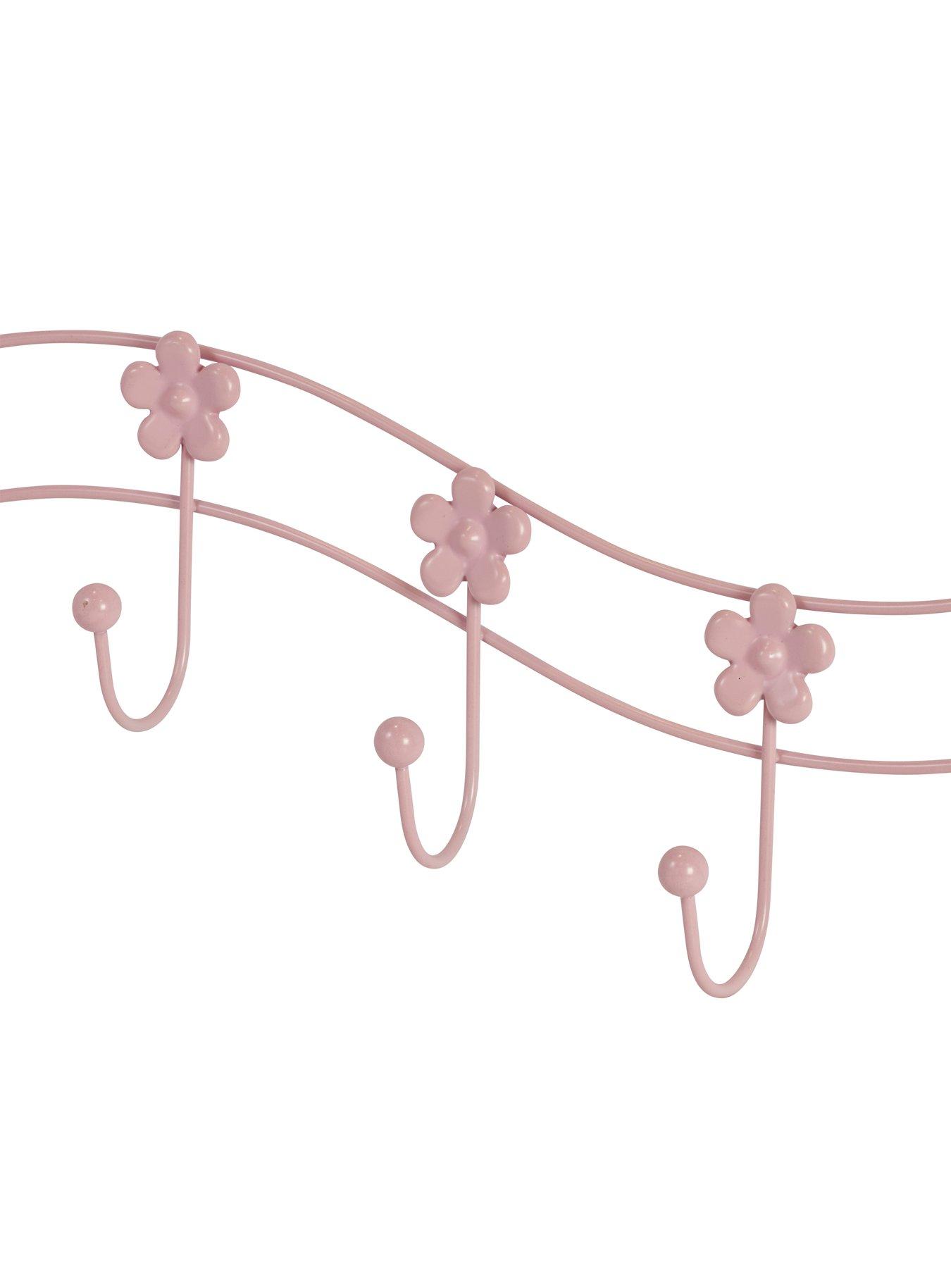 Image 4 of 4 of Showerdrape Flowers Over Door Hooks Pink